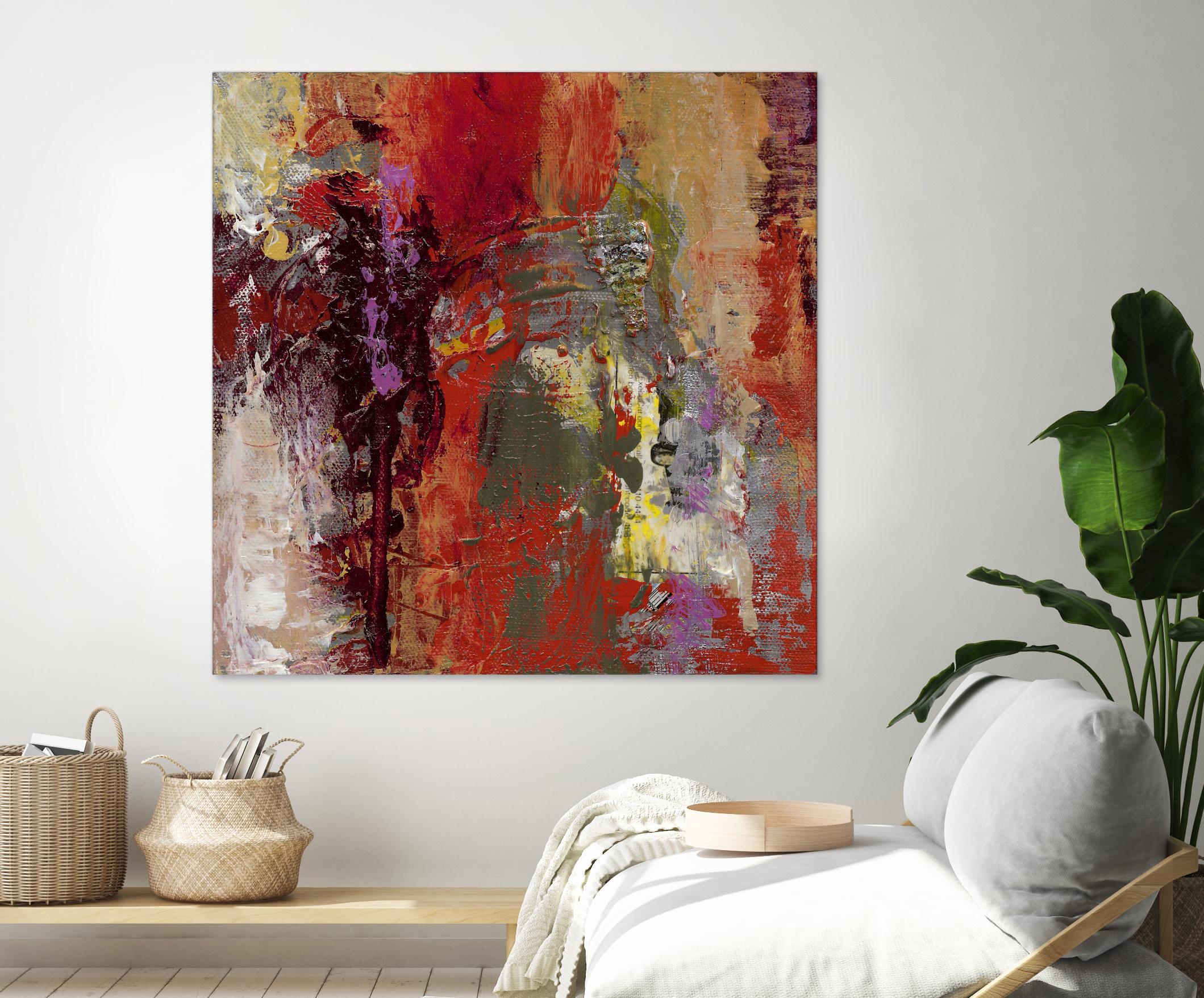 Sidecars III by Janet Bothne on GIANT ART - red abstract