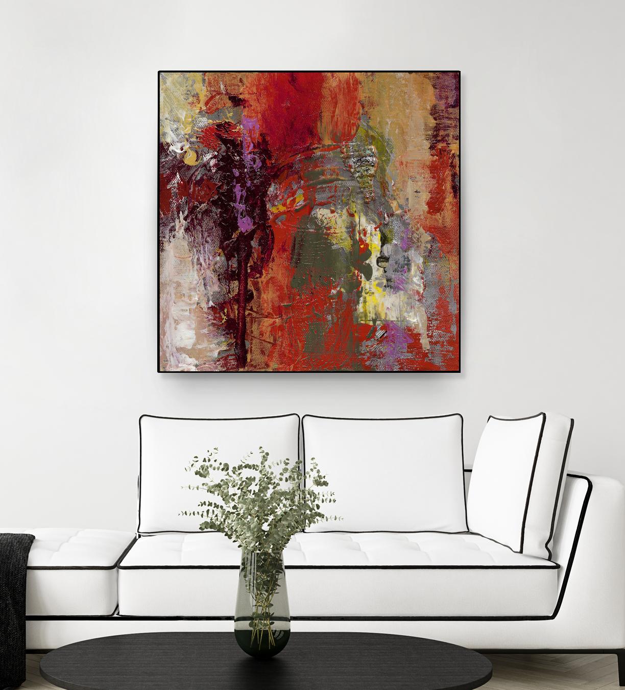 Sidecars III by Janet Bothne on GIANT ART - red abstract