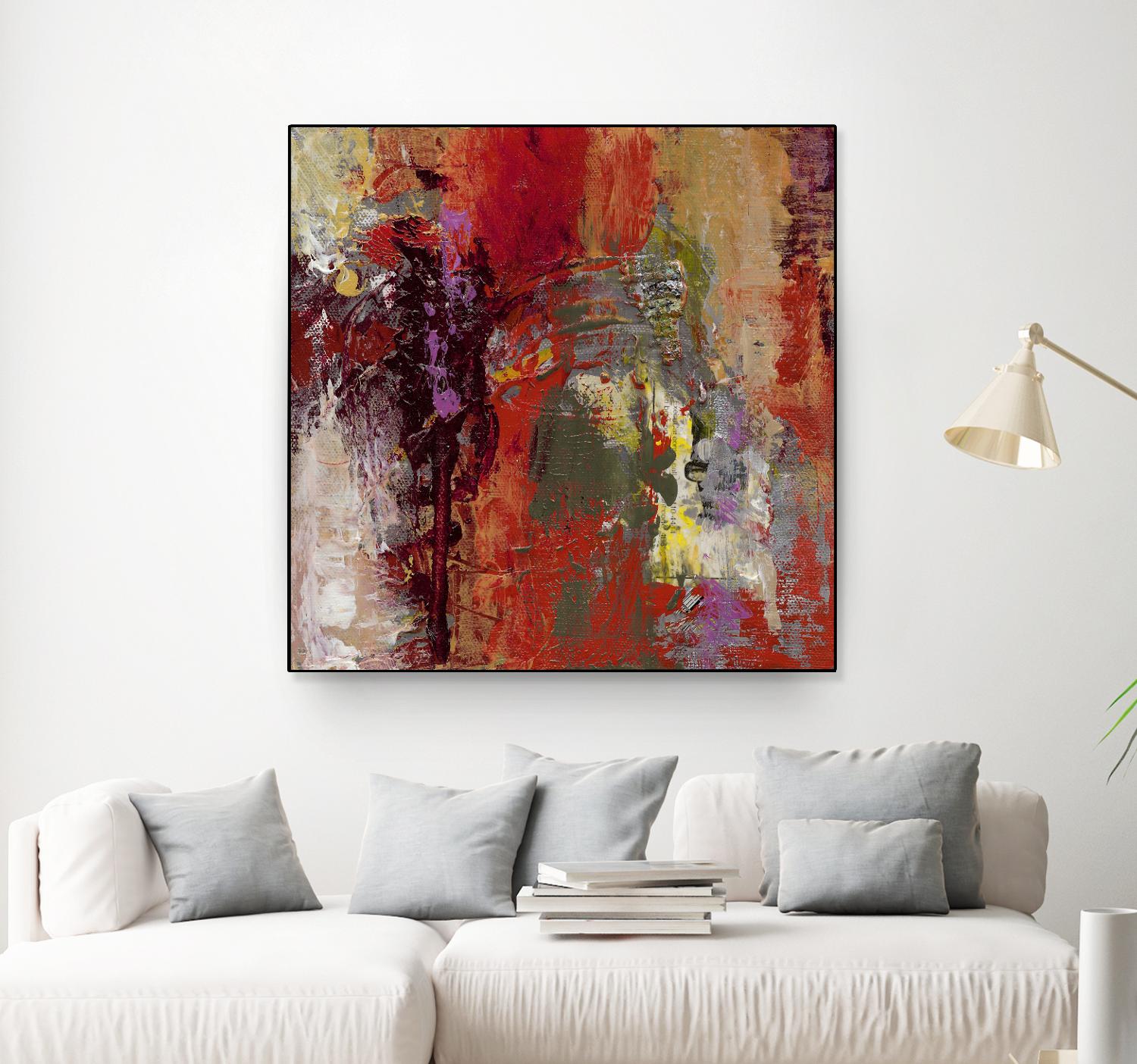 Sidecars III by Janet Bothne on GIANT ART - red abstract