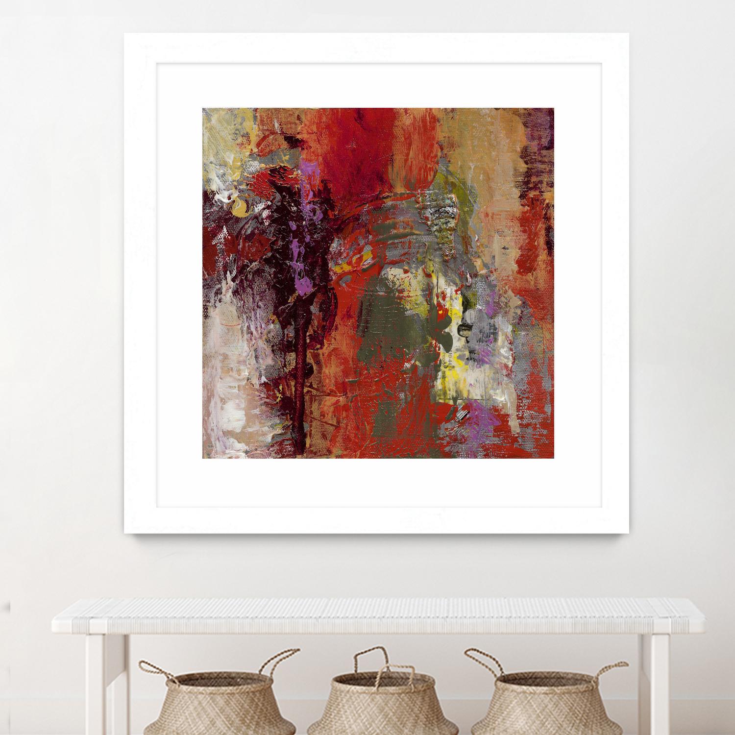 Sidecars III by Janet Bothne on GIANT ART - red abstract