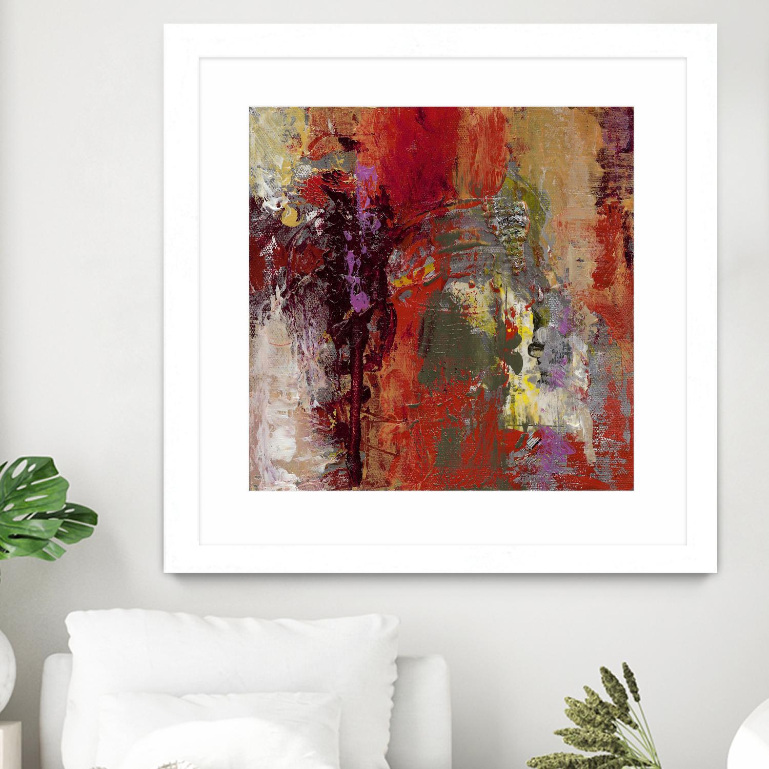 Sidecars III by Janet Bothne on GIANT ART - red abstract