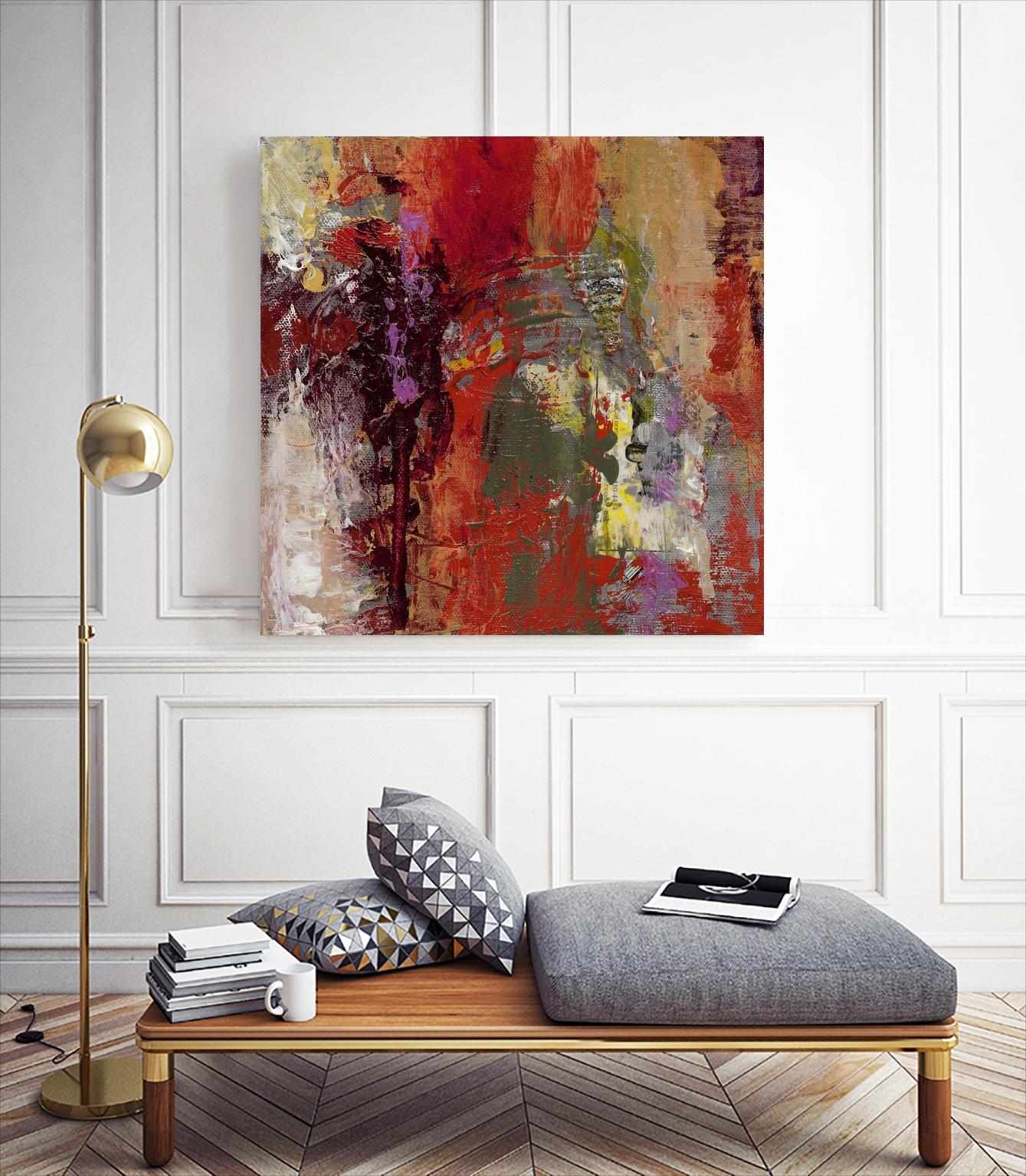 Sidecars III by Janet Bothne on GIANT ART - red abstract