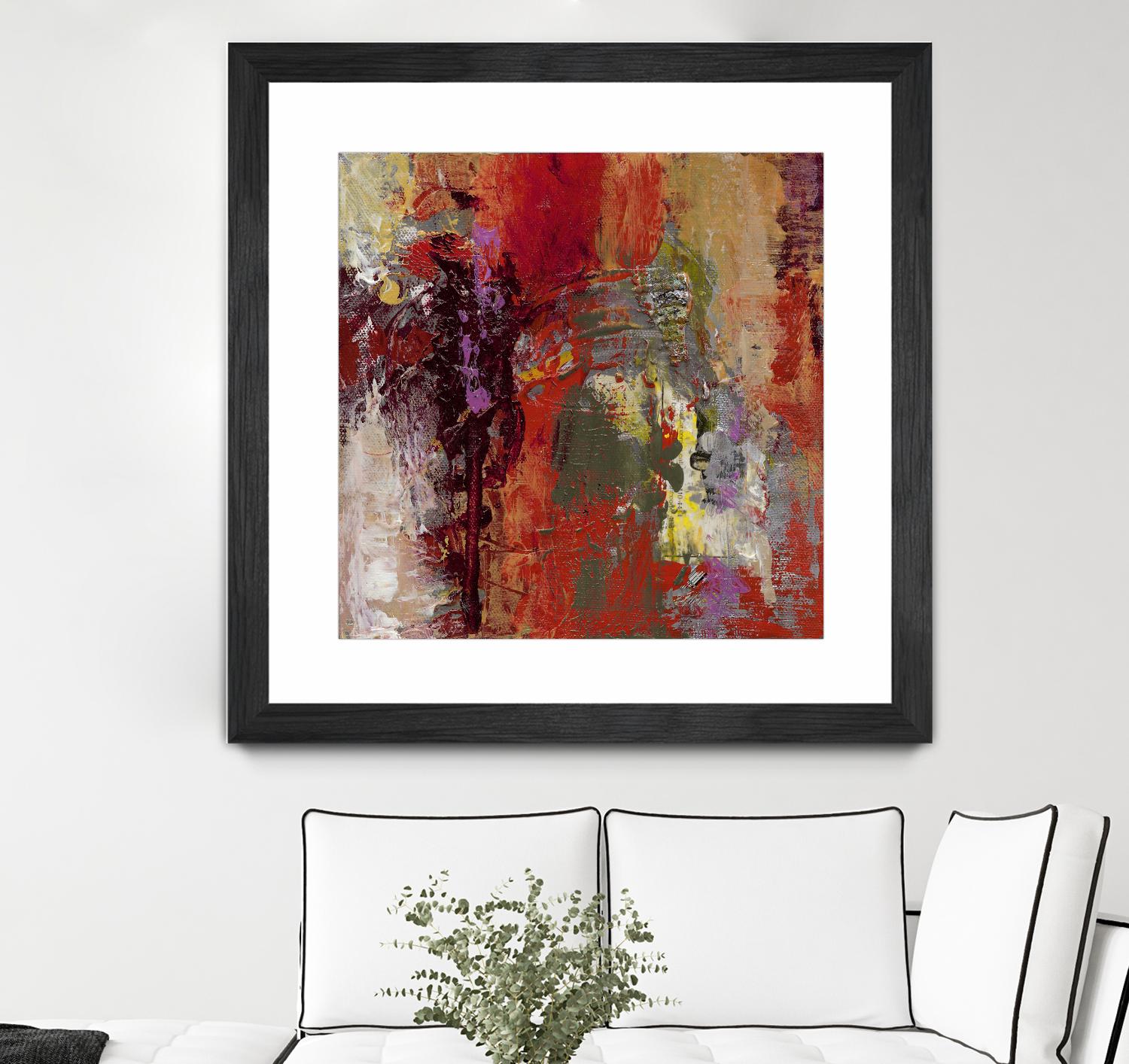 Sidecars III by Janet Bothne on GIANT ART - red abstract