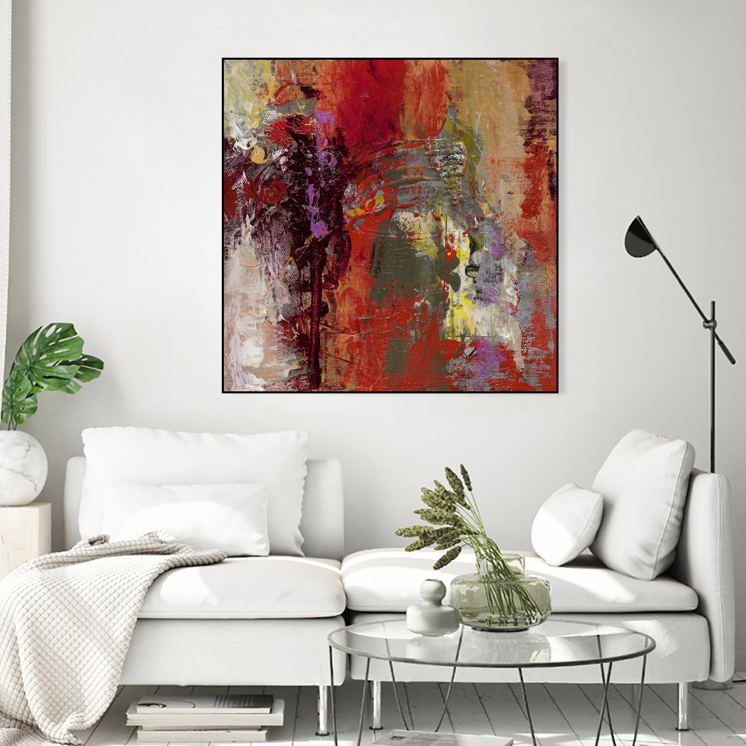 Sidecars III by Janet Bothne on GIANT ART - red abstract