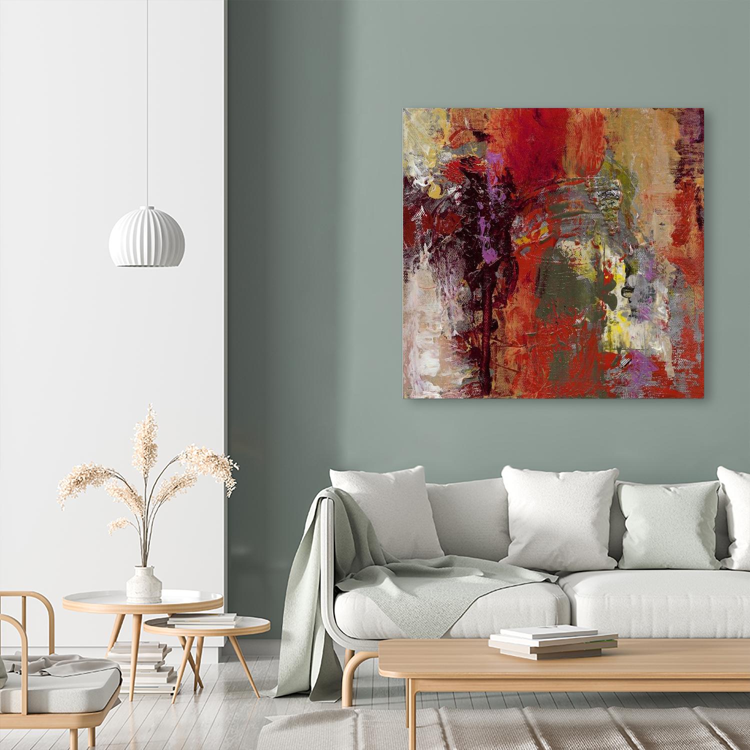 Sidecars III by Janet Bothne on GIANT ART - red abstract