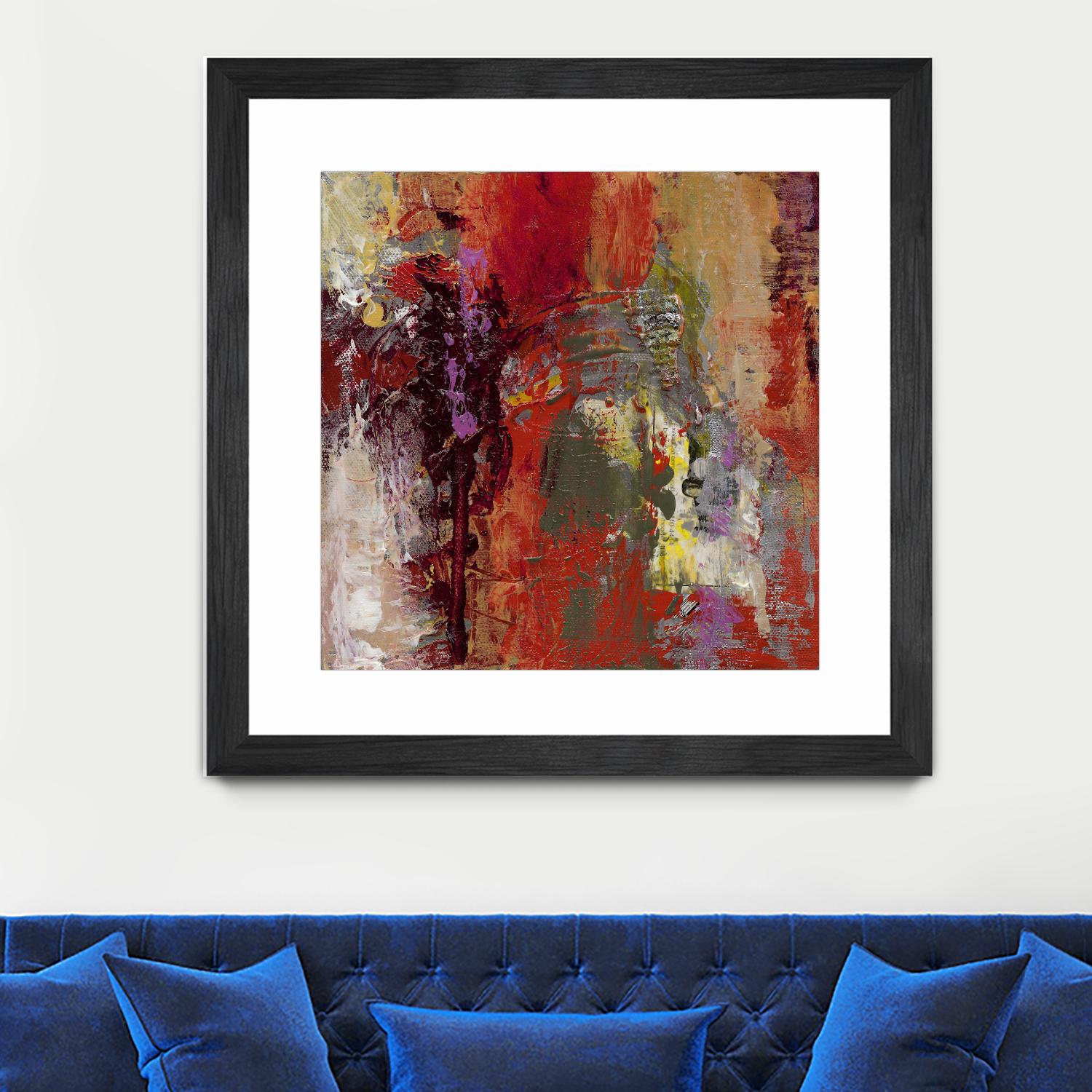 Sidecars III by Janet Bothne on GIANT ART - red abstract