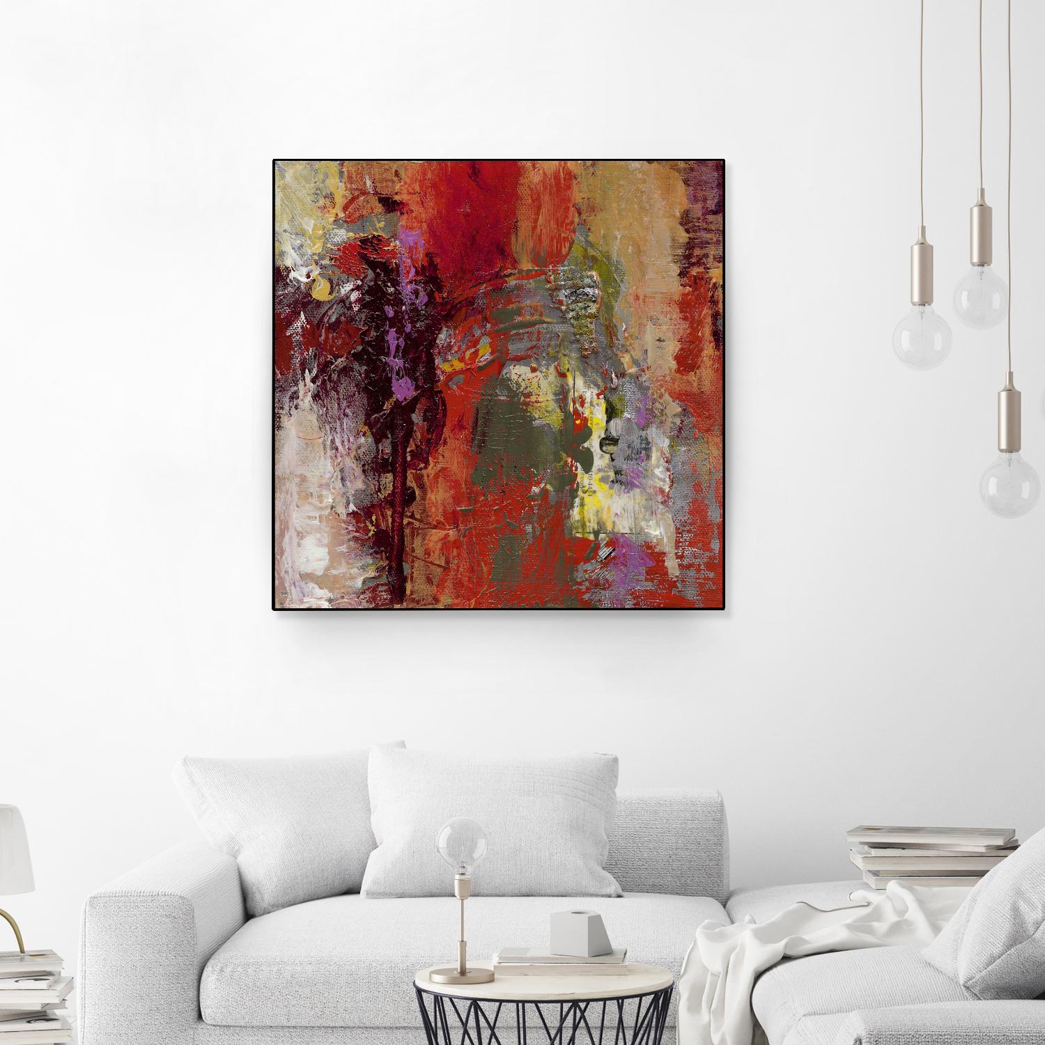 Sidecars III by Janet Bothne on GIANT ART - red abstract