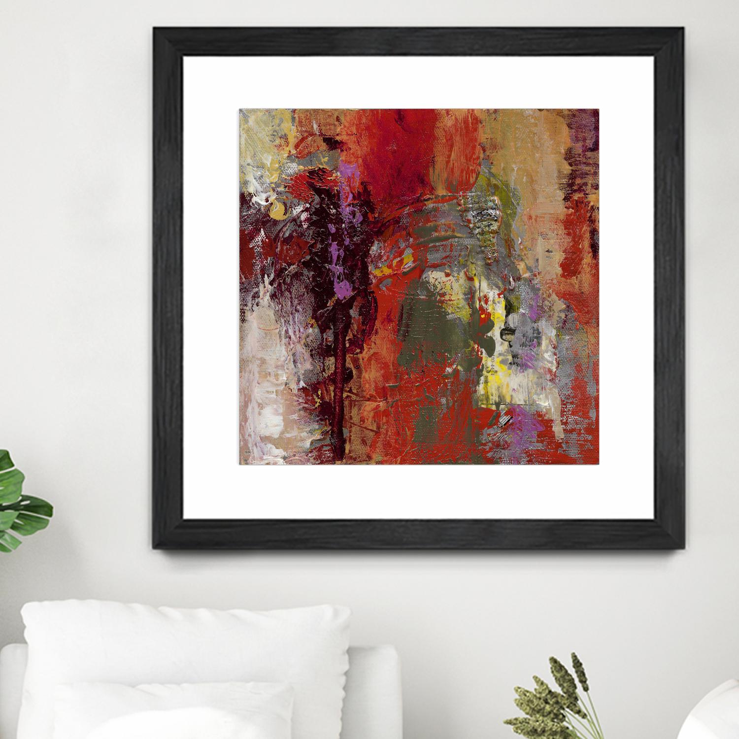 Sidecars III by Janet Bothne on GIANT ART - red abstract