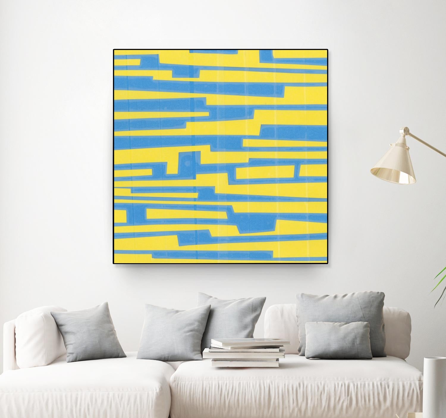 Modern Circuit VII by Charles McMullen on GIANT ART - yellow abstract