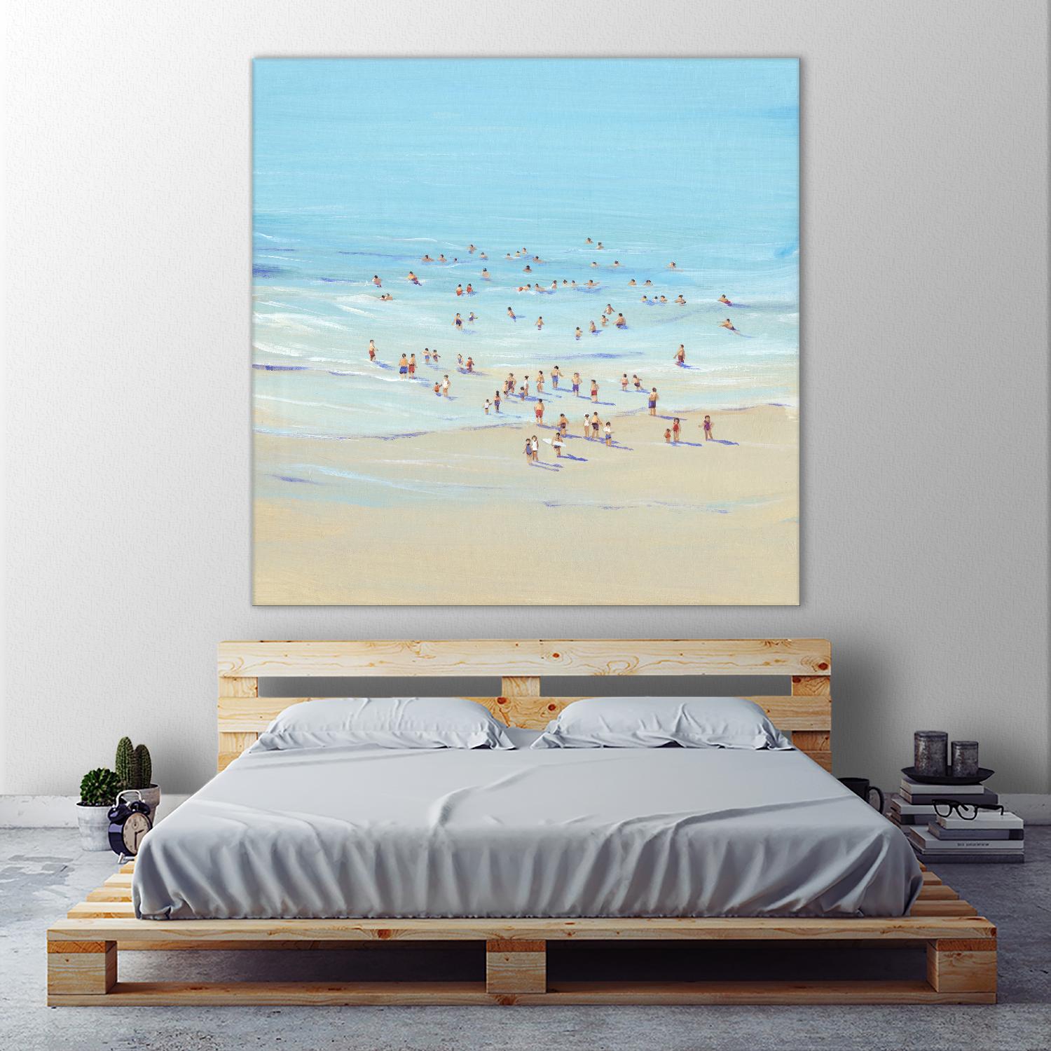 Beach Day I by Tim OToole on GIANT ART - beige coastal & tropical beach