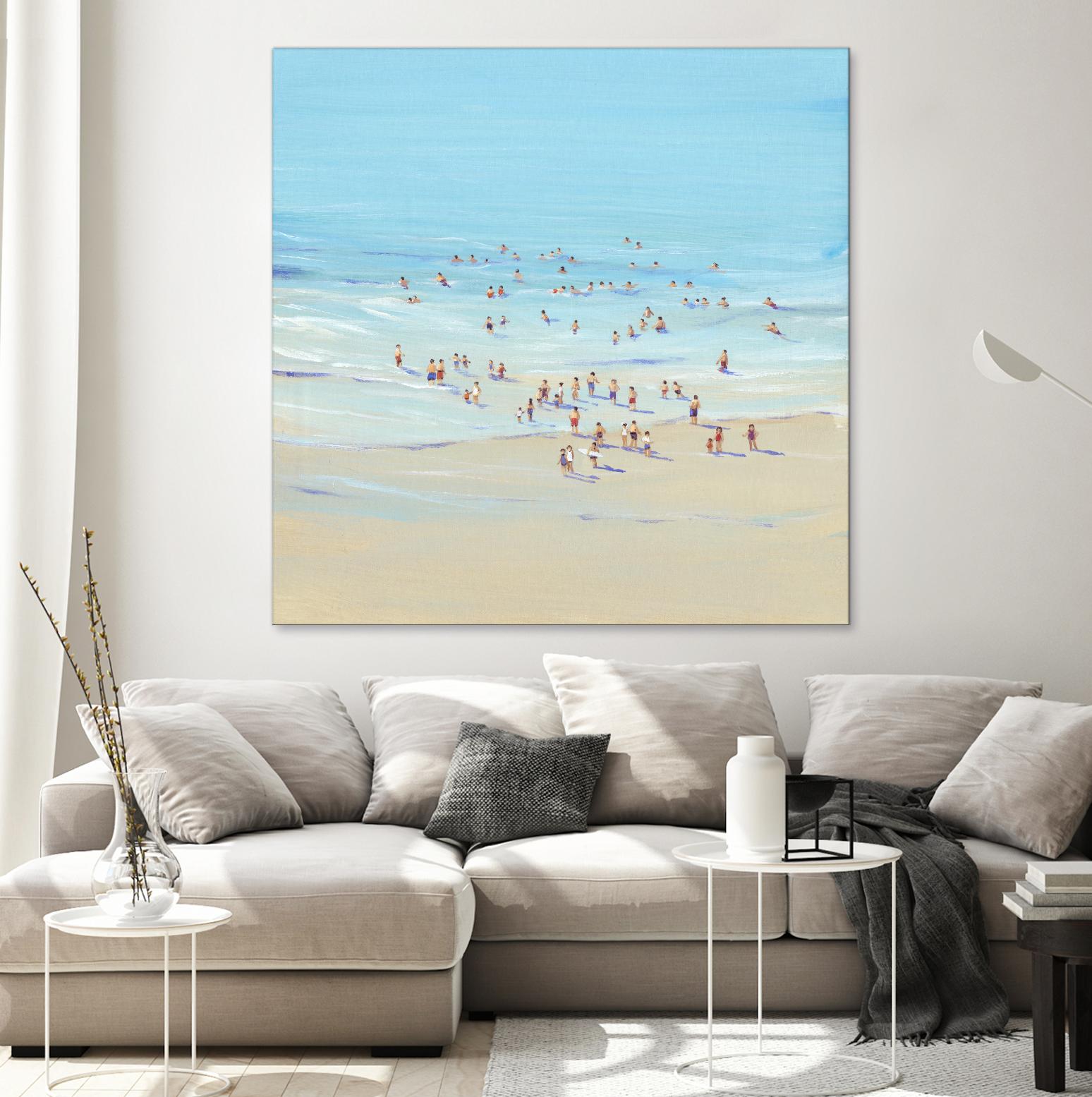 Beach Day I by Tim OToole on GIANT ART - beige coastal & tropical beach
