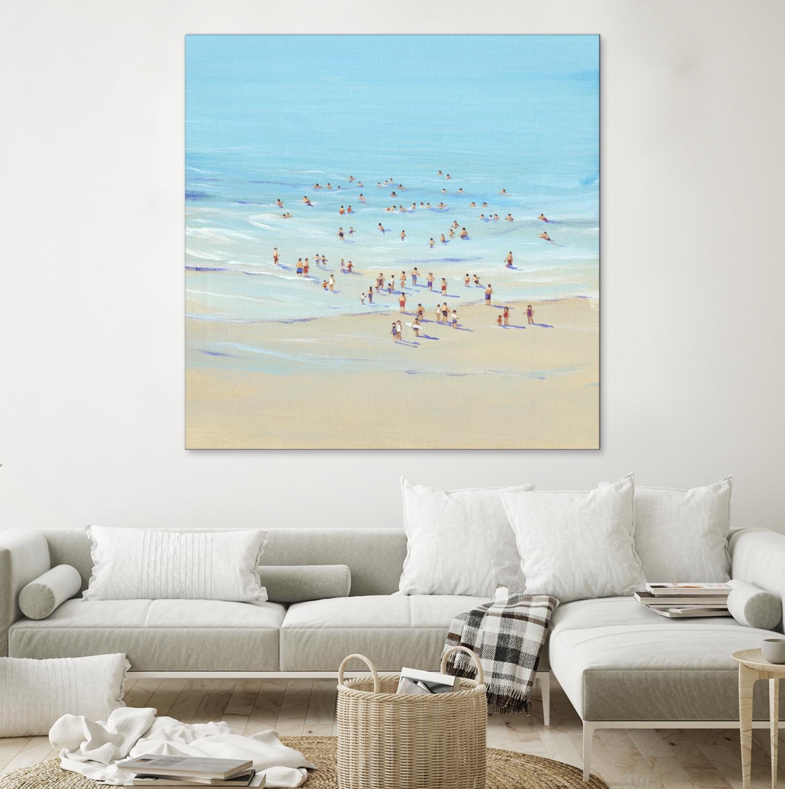 Beach Day I by Tim OToole on GIANT ART - beige coastal & tropical beach