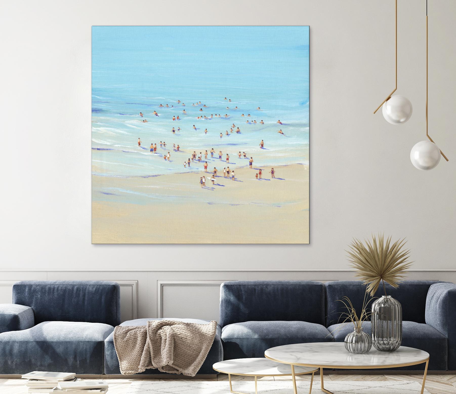 Beach Day I by Tim OToole on GIANT ART - beige coastal & tropical beach