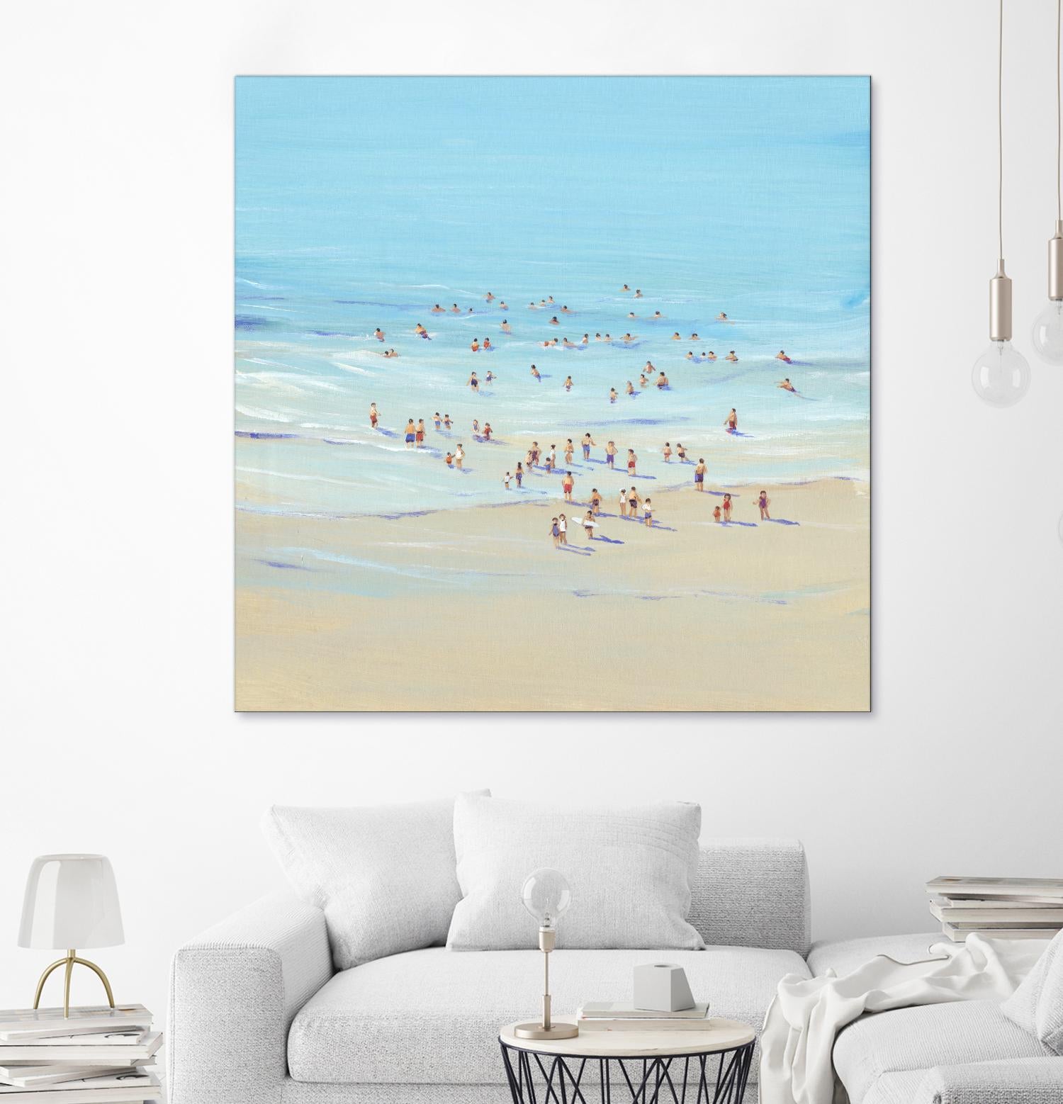 Beach Day I by Tim OToole on GIANT ART - beige coastal & tropical beach