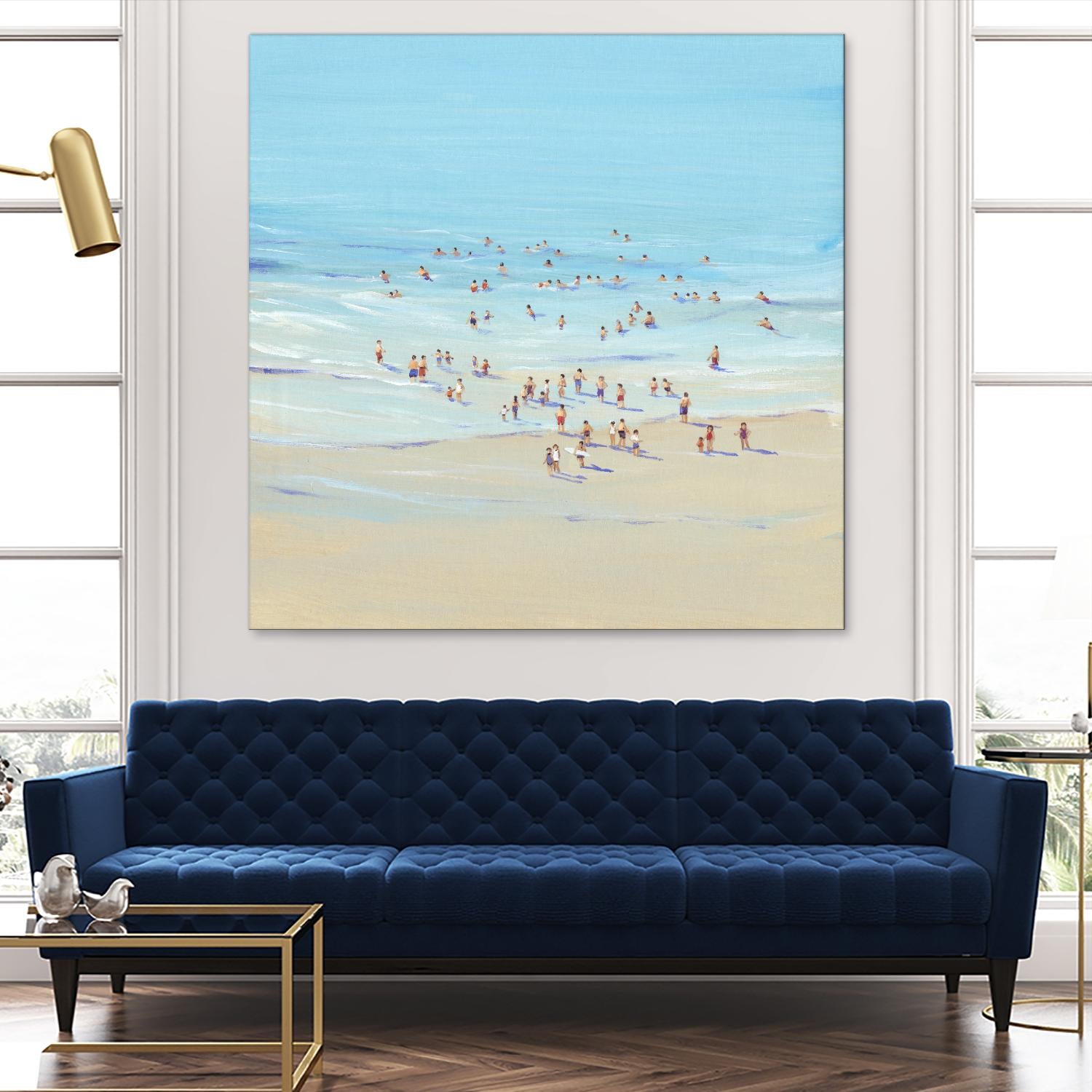 Beach Day I by Tim OToole on GIANT ART - beige coastal & tropical beach
