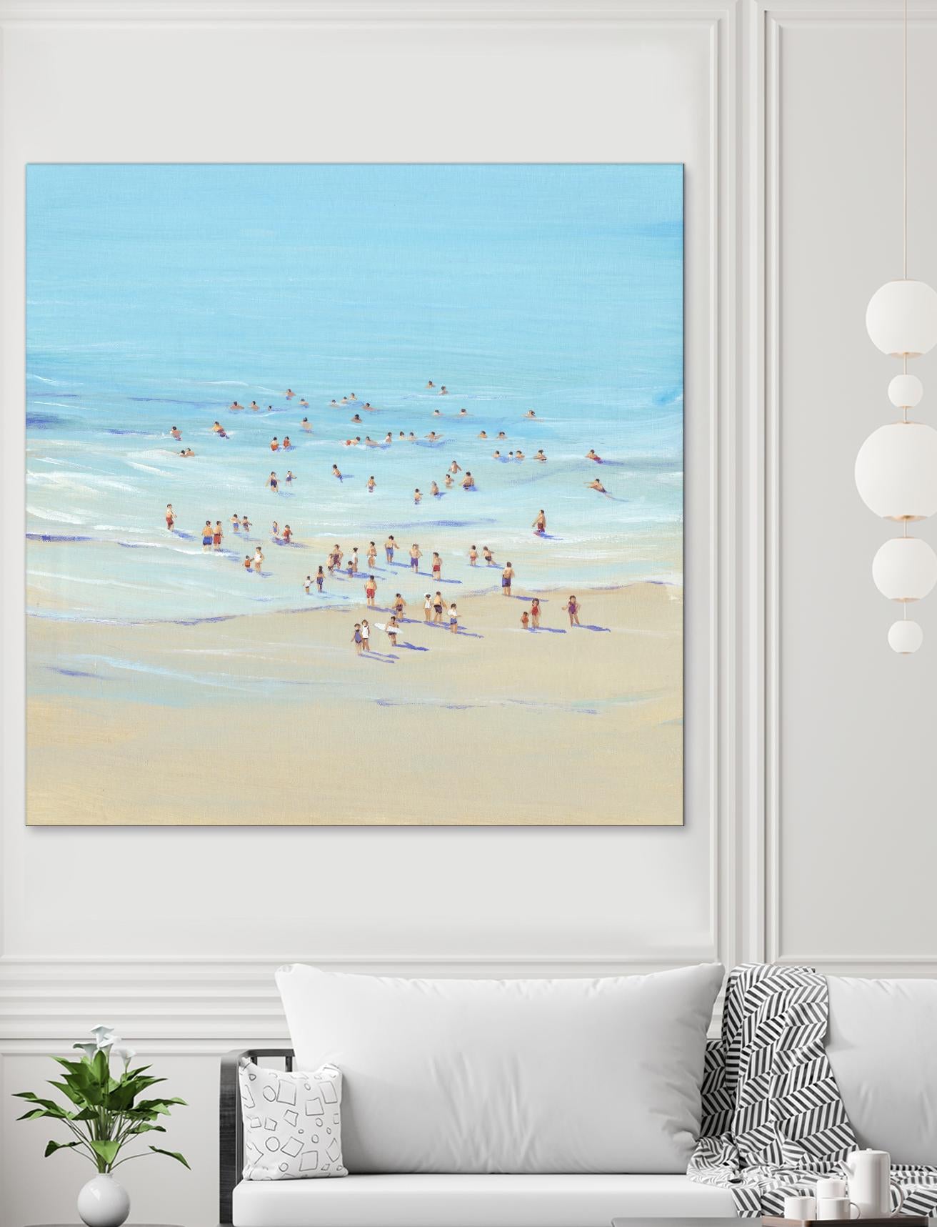 Beach Day I by Tim OToole on GIANT ART - beige coastal & tropical beach
