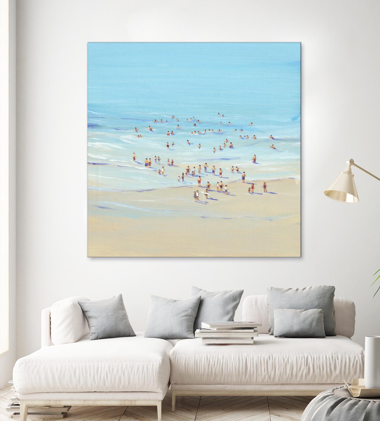 Beach Day I by Tim OToole on GIANT ART - beige coastal & tropical beach