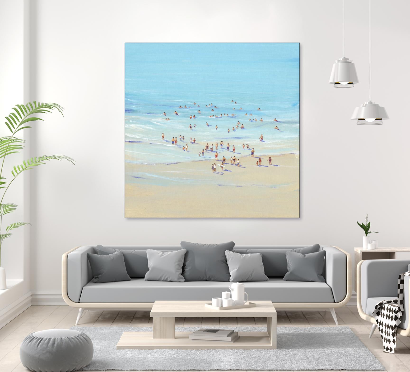 Beach Day I by Tim OToole on GIANT ART - beige coastal & tropical beach