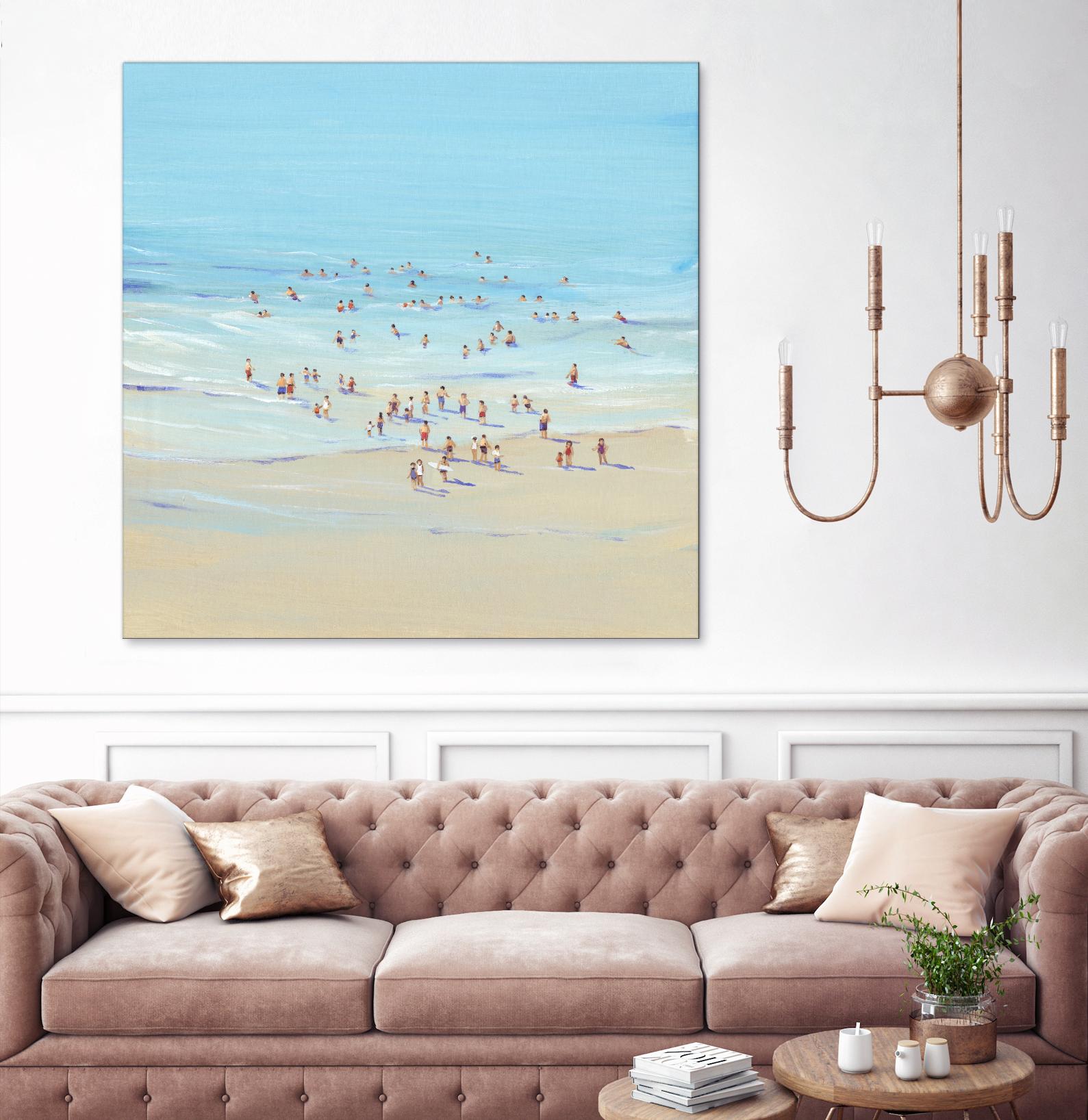 Beach Day I by Tim OToole on GIANT ART - beige coastal & tropical beach