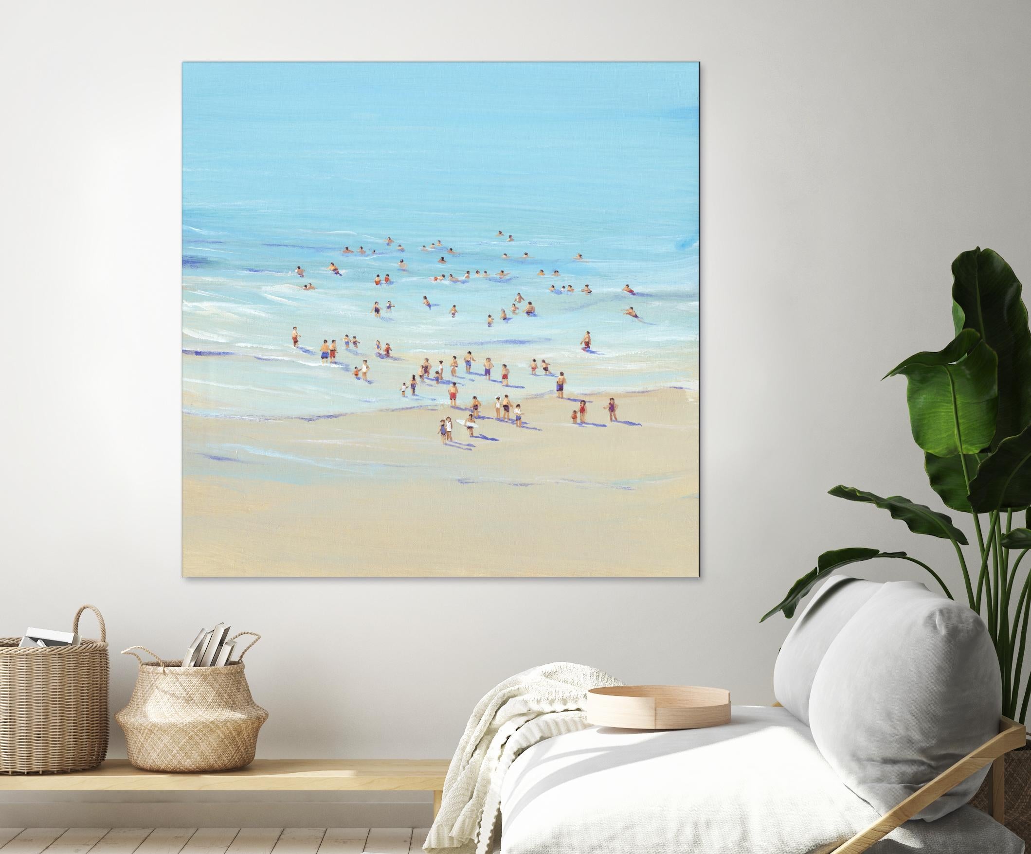 Beach Day I by Tim OToole on GIANT ART - beige coastal & tropical beach