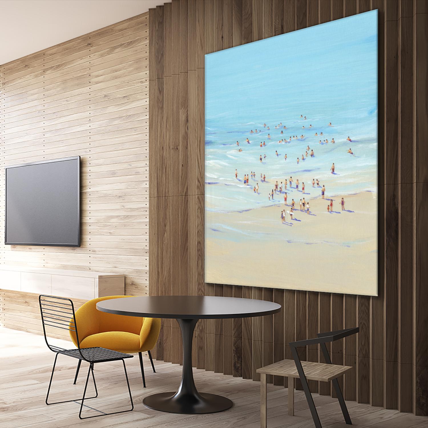Beach Day I by Tim OToole on GIANT ART - beige coastal & tropical beach