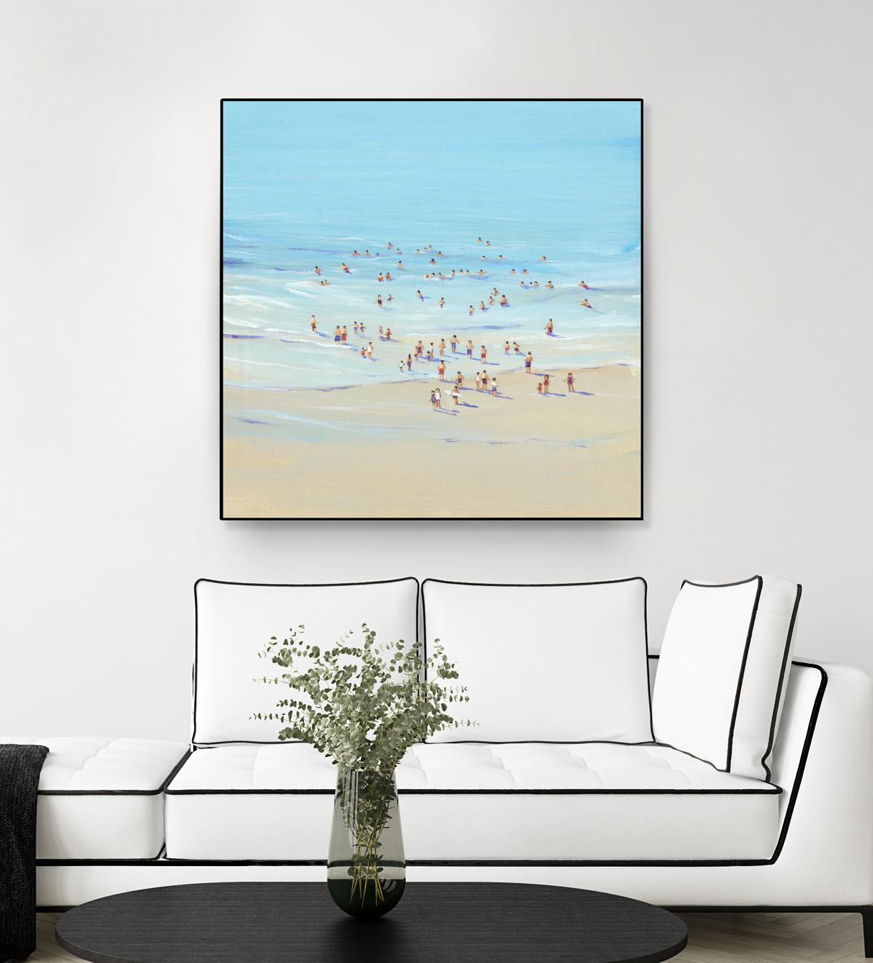 Beach Day I by Tim OToole on GIANT ART - beige coastal & tropical beach