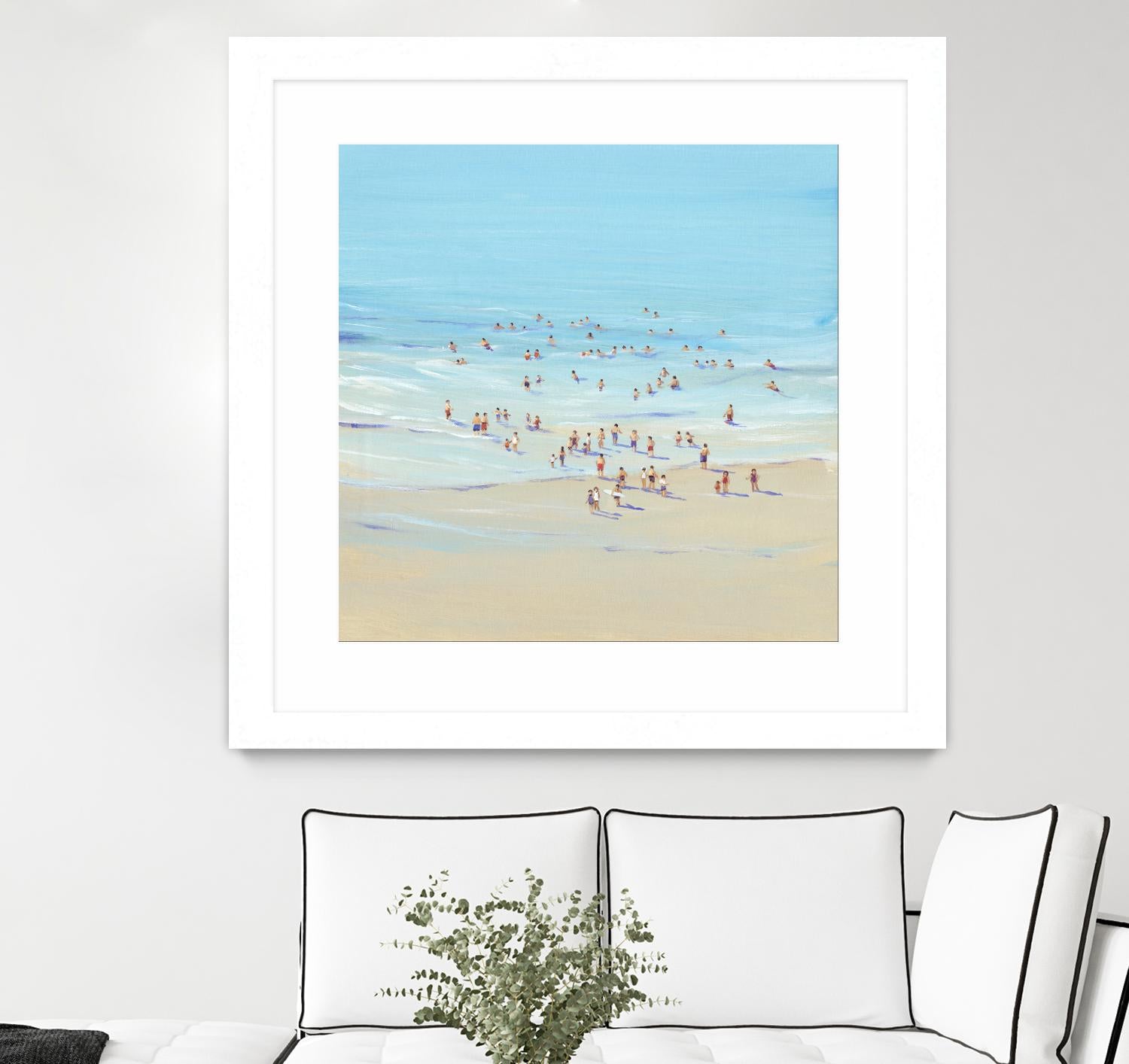 Beach Day I by Tim OToole on GIANT ART - beige coastal & tropical beach