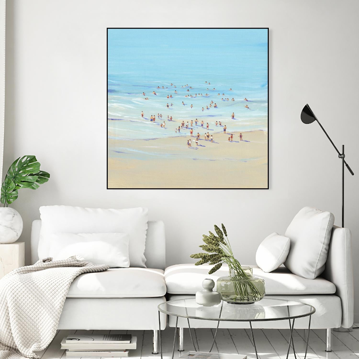 Beach Day I by Tim OToole on GIANT ART - beige coastal & tropical beach