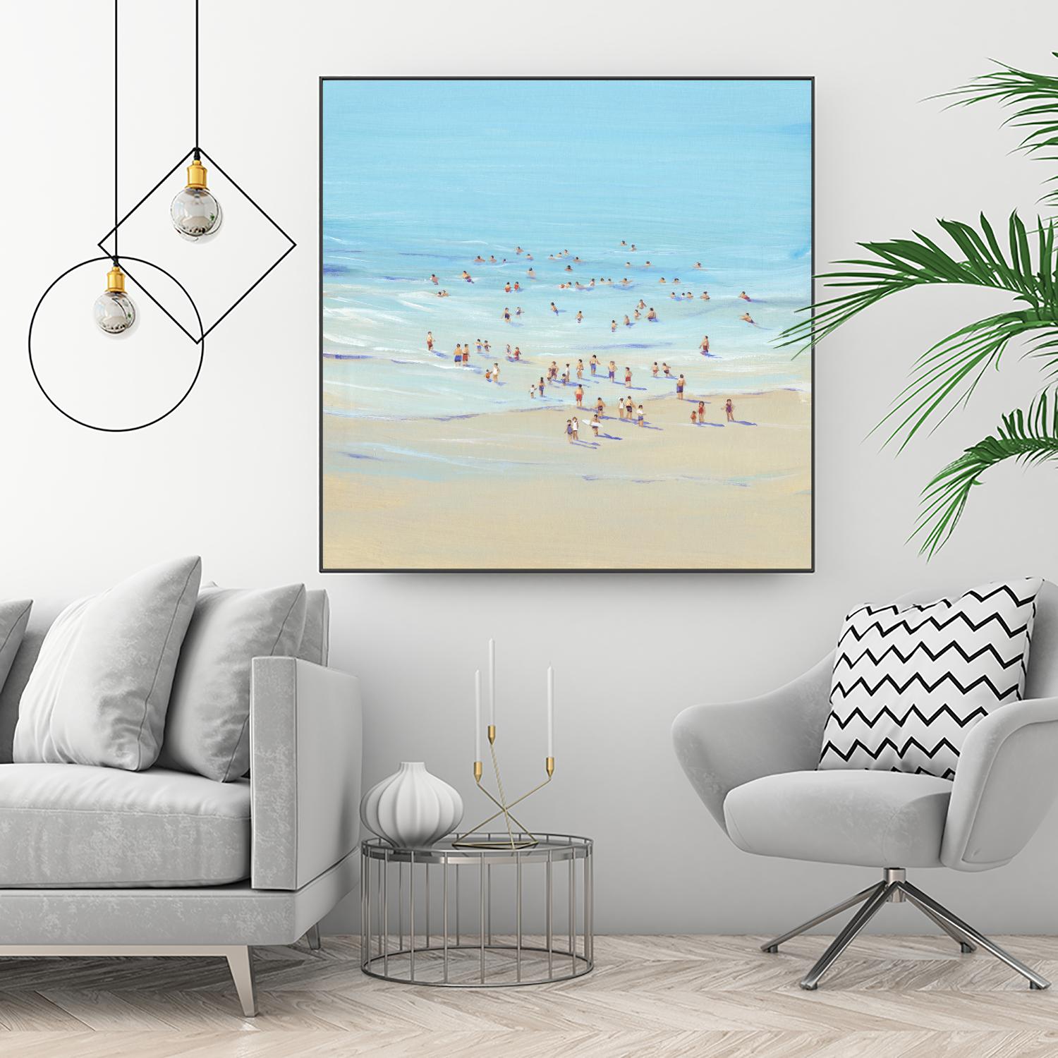 Beach Day I by Tim OToole on GIANT ART - beige coastal & tropical beach