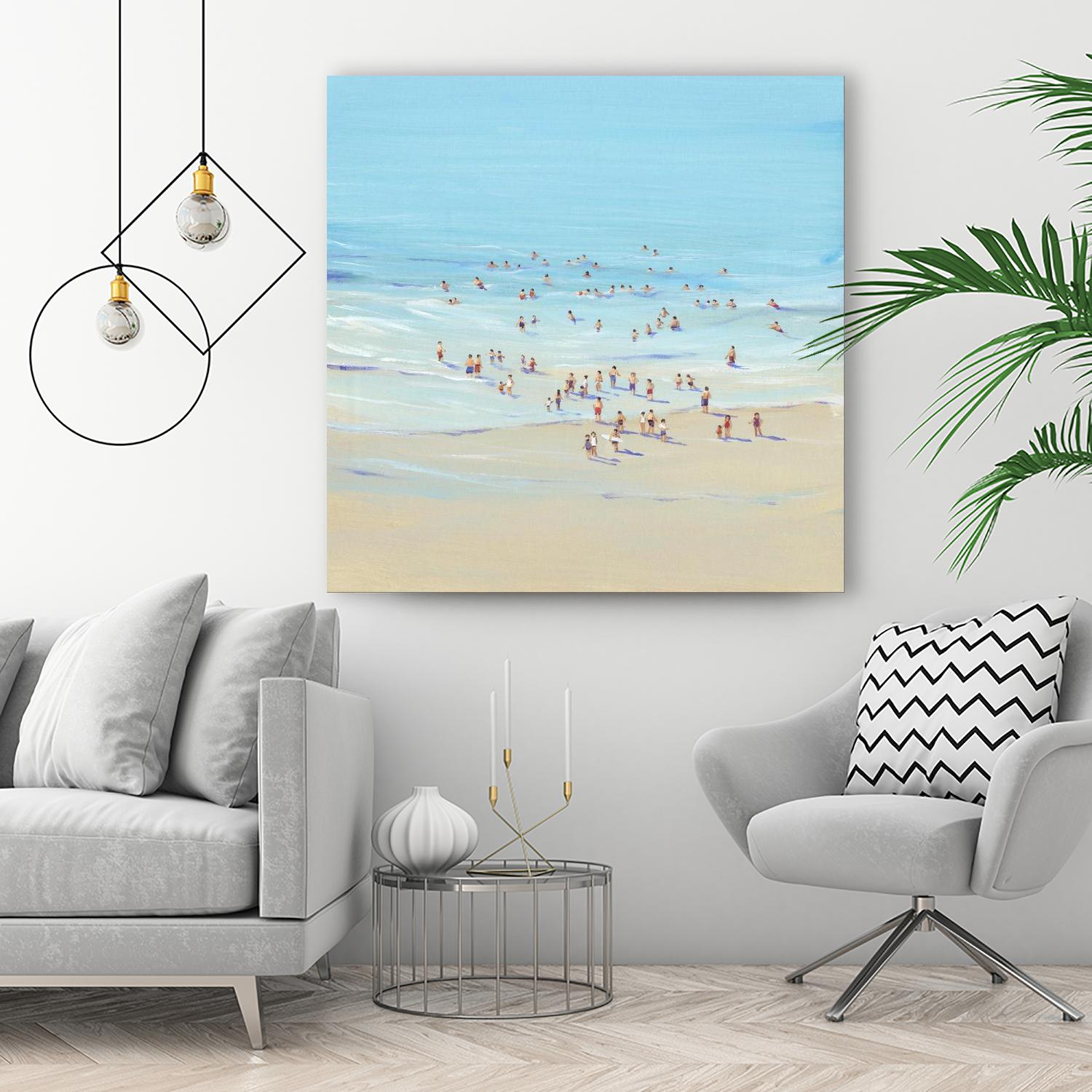 Beach Day I by Tim OToole on GIANT ART - beige coastal & tropical beach
