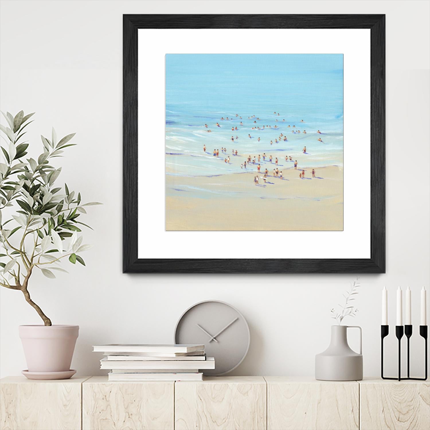 Beach Day I by Tim OToole on GIANT ART - beige coastal & tropical beach