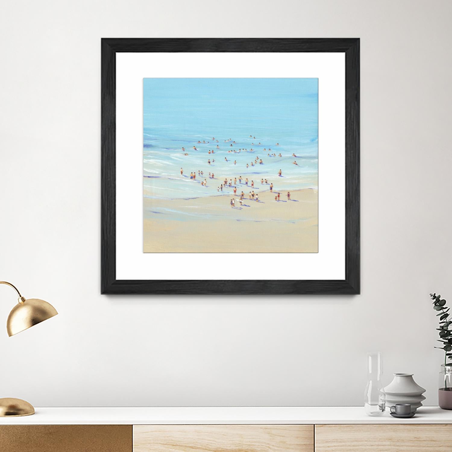 Beach Day I by Tim OToole on GIANT ART - beige coastal & tropical beach