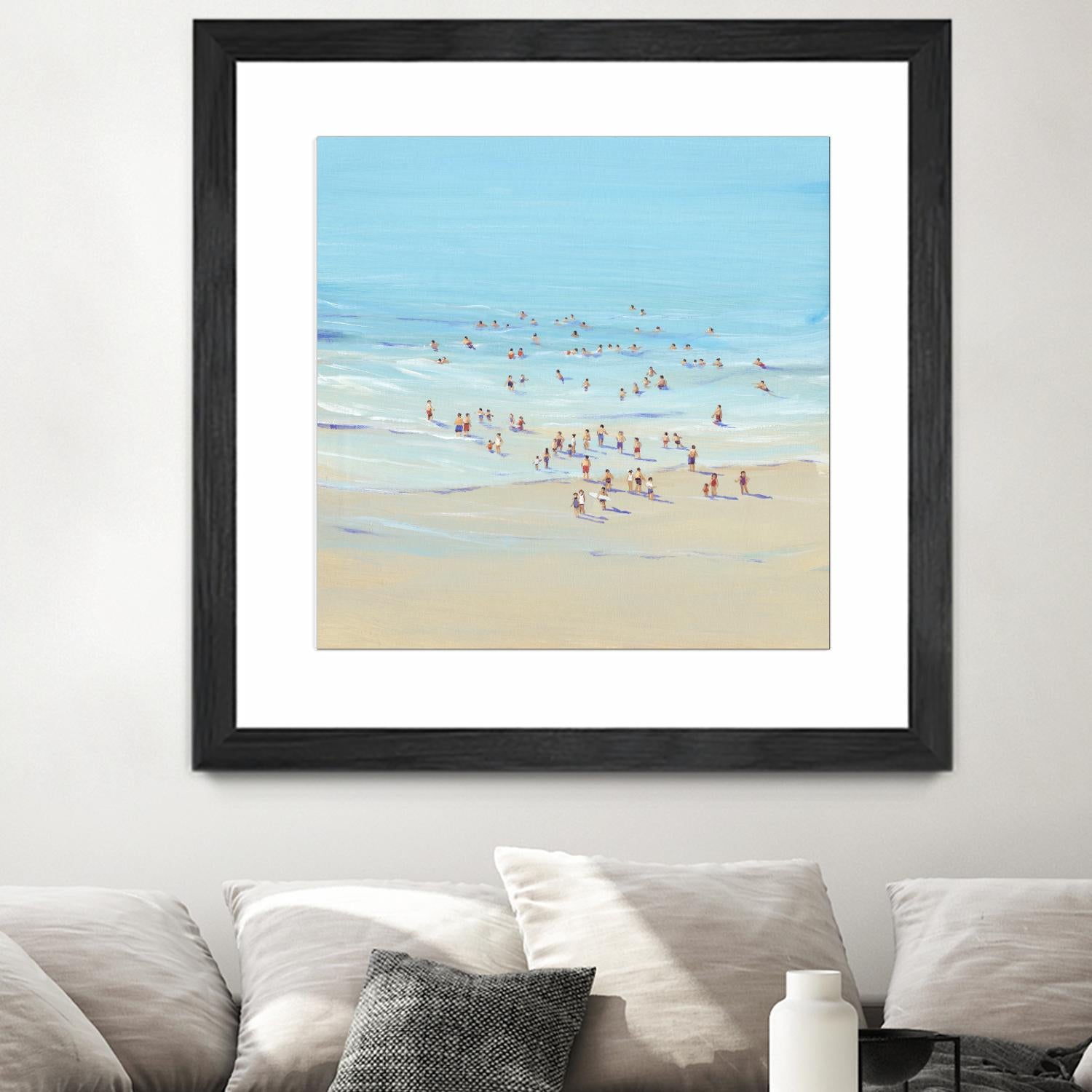 Beach Day I by Tim OToole on GIANT ART - beige coastal & tropical beach