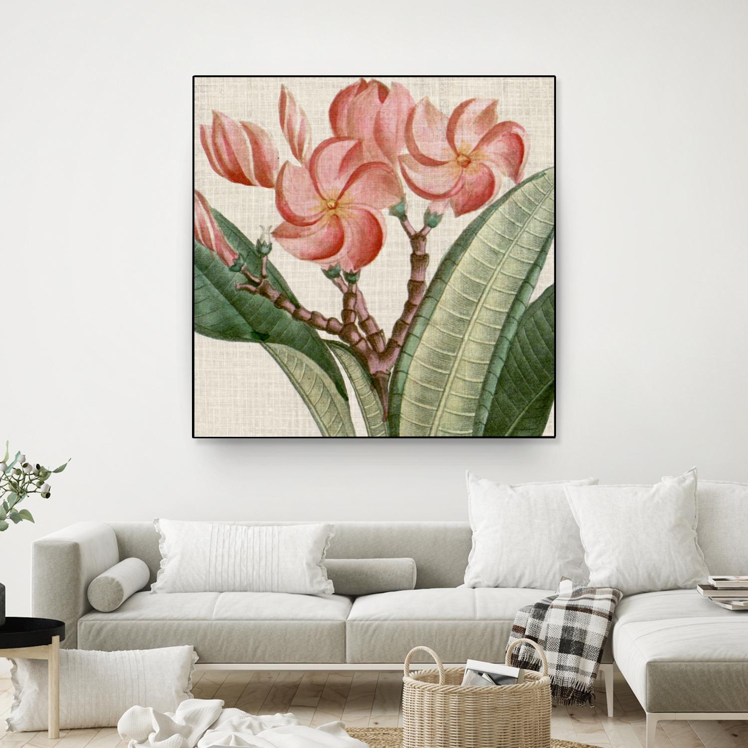 Cropped Turpin Tropicals VII by Vision Studio on GIANT ART - pink botanical & floral nature