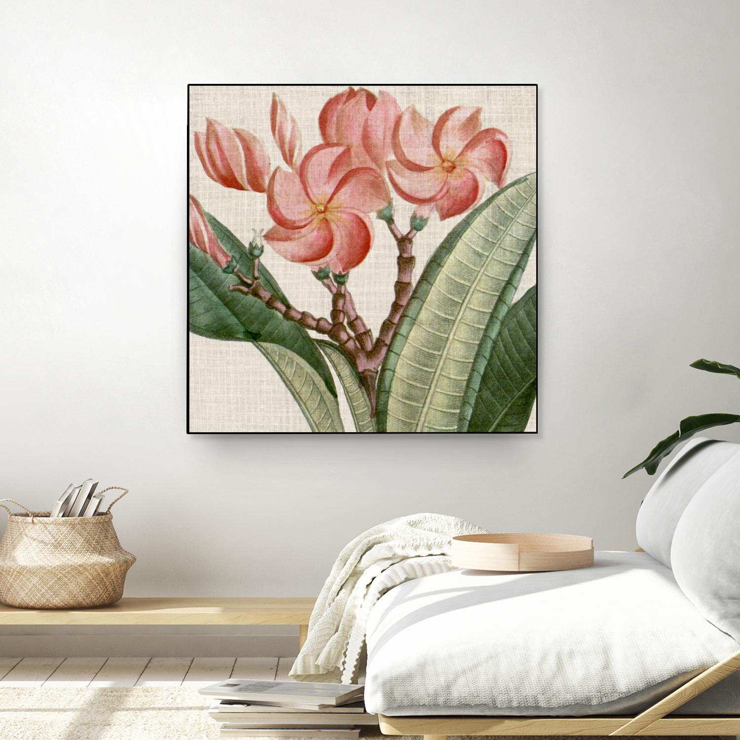 Cropped Turpin Tropicals VII by Vision Studio on GIANT ART - pink botanical & floral nature