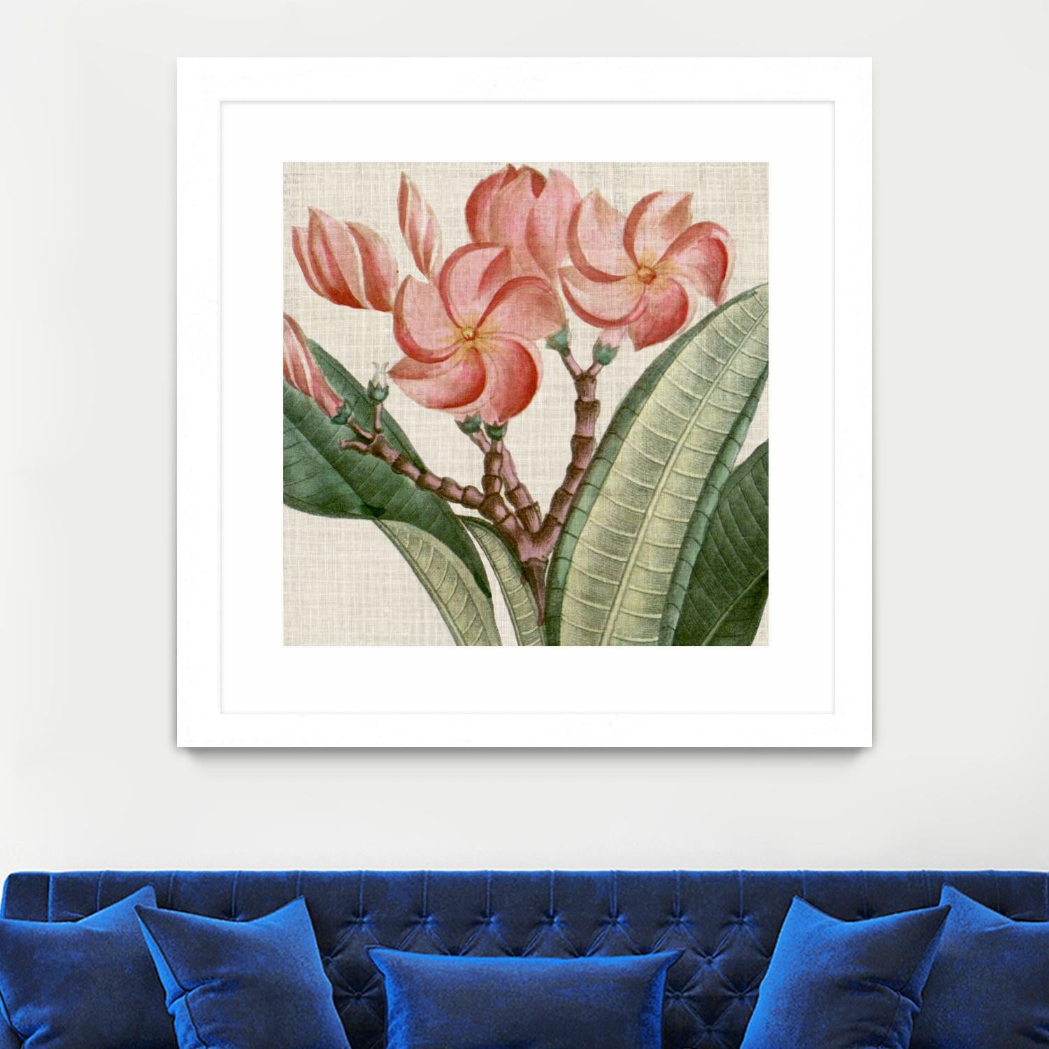 Cropped Turpin Tropicals VII by Vision Studio on GIANT ART - pink botanical & floral nature