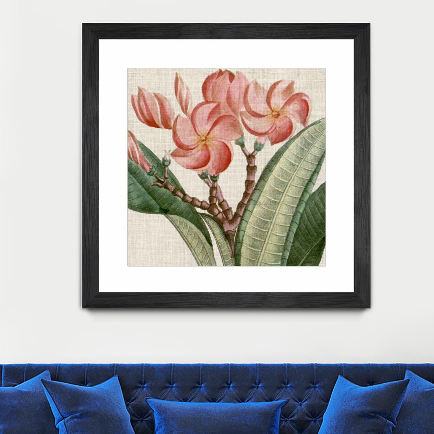 Cropped Turpin Tropicals VII by Vision Studio on GIANT ART - pink botanical & floral nature