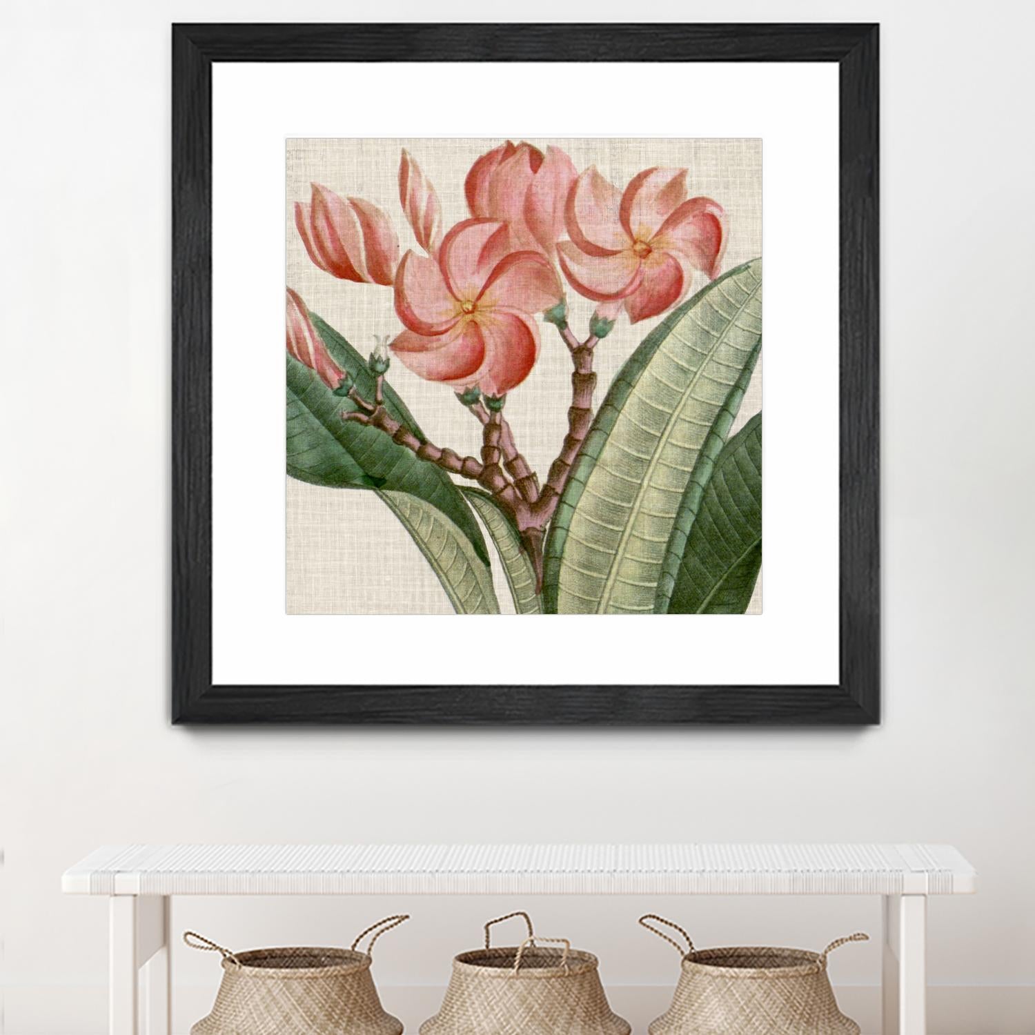 Cropped Turpin Tropicals VII by Vision Studio on GIANT ART - pink botanical & floral nature