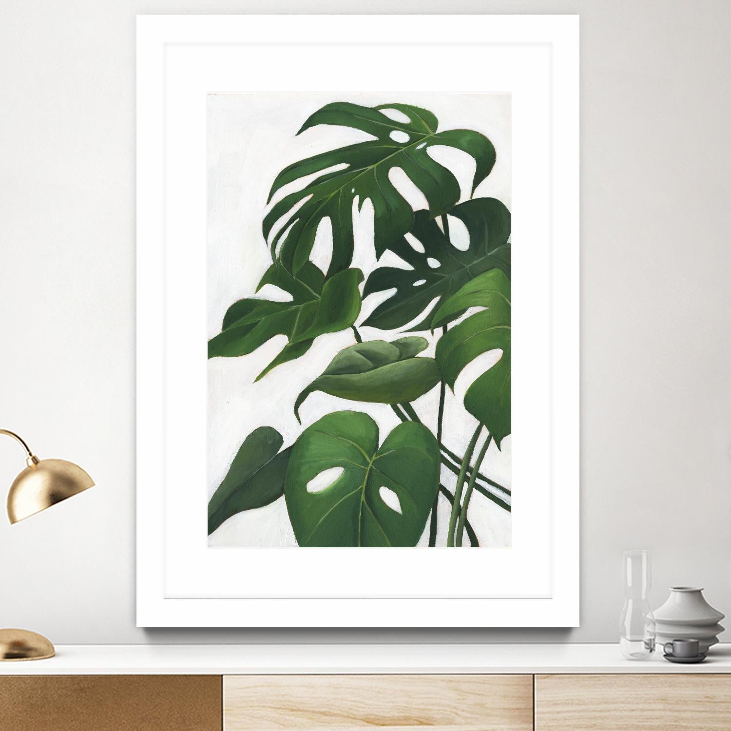 Pura Vida I by Grace Popp on GIANT ART - green coastal & tropical abstract