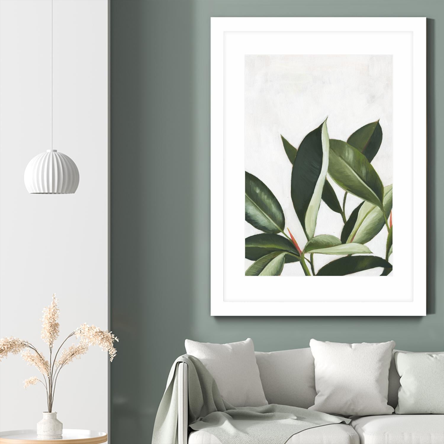 Pura Vida IV by Grace Popp on GIANT ART - green coastal & tropical abstract