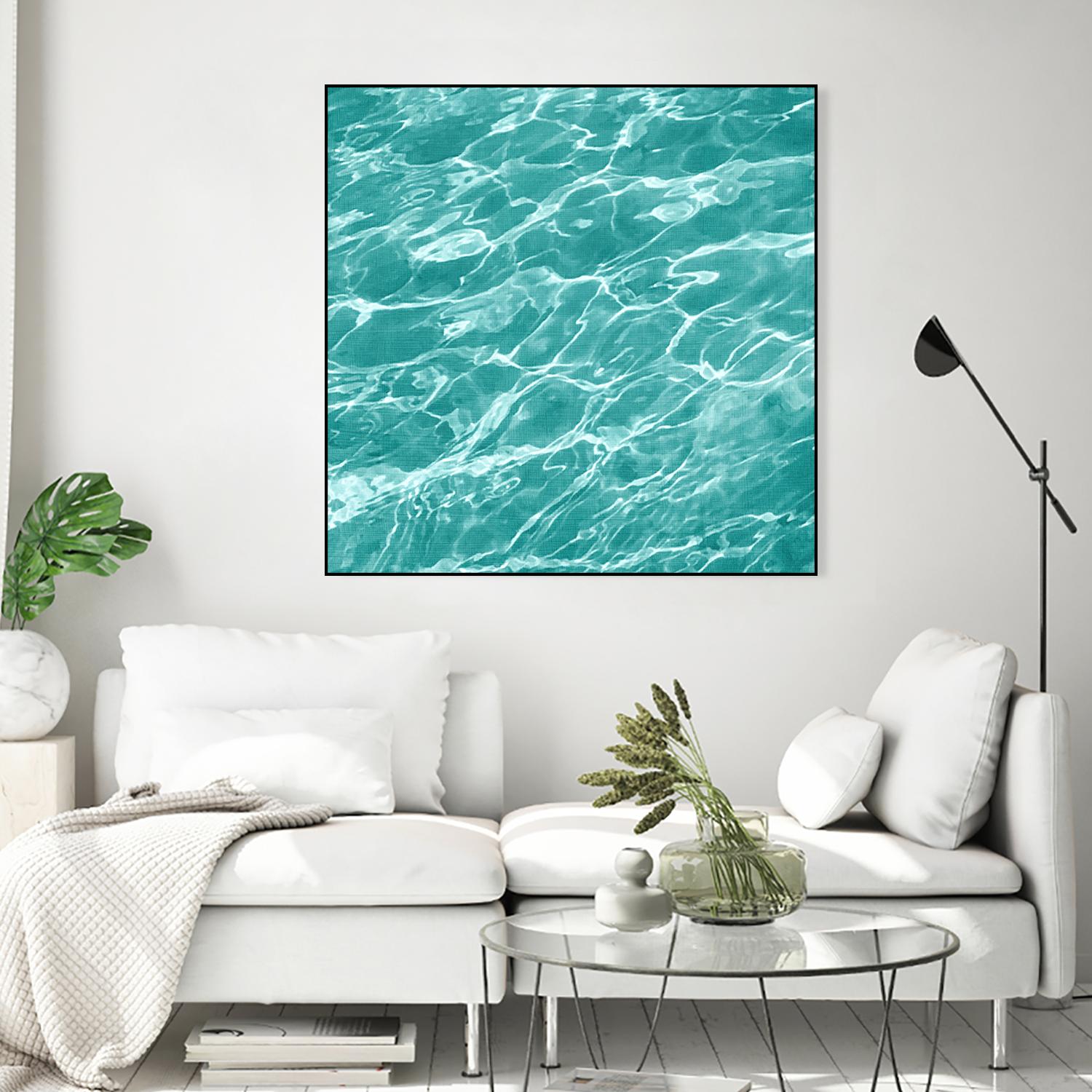 Ripple I by Chariklia Zarris on GIANT ART - blue coastal & tropical water