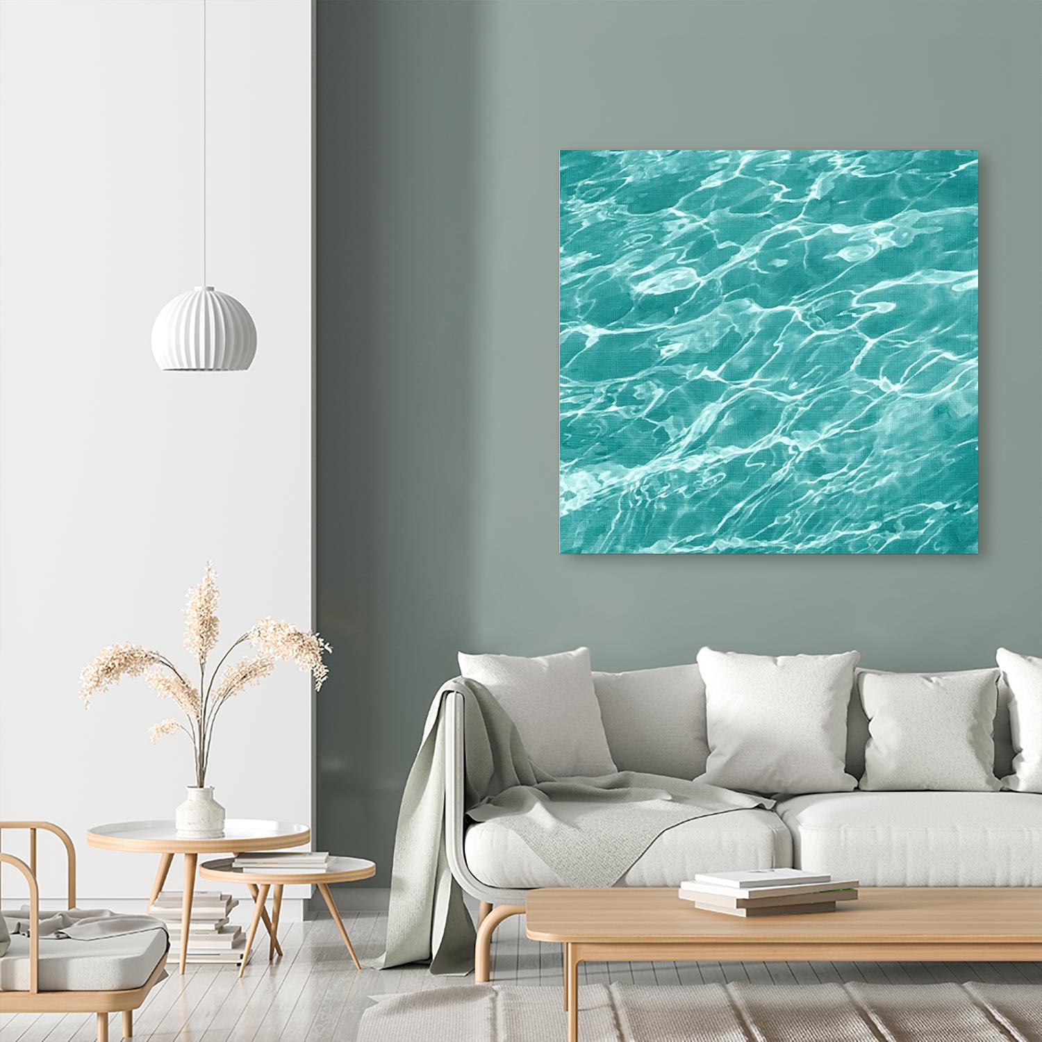 Ripple I by Chariklia Zarris on GIANT ART - blue coastal & tropical water