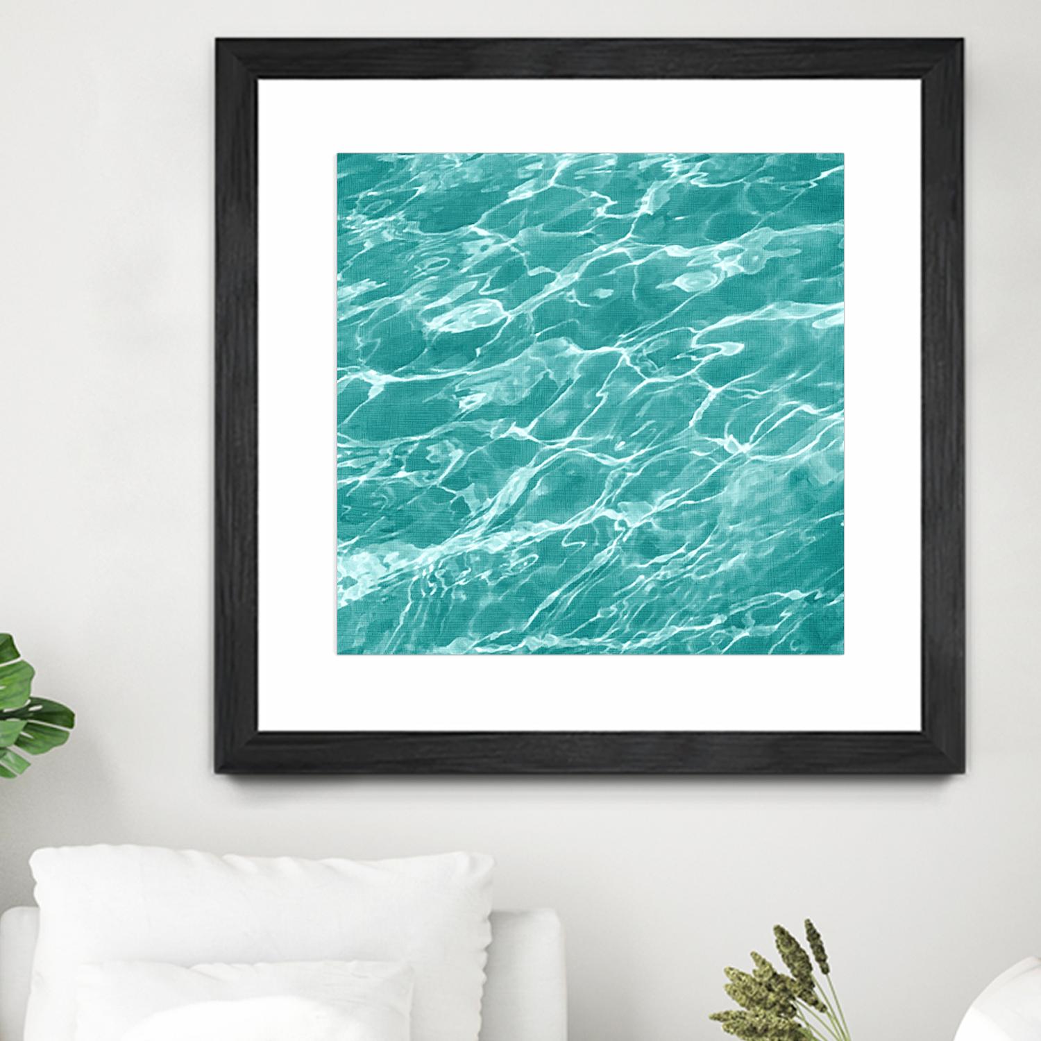 Ripple I by Chariklia Zarris on GIANT ART - blue coastal & tropical water