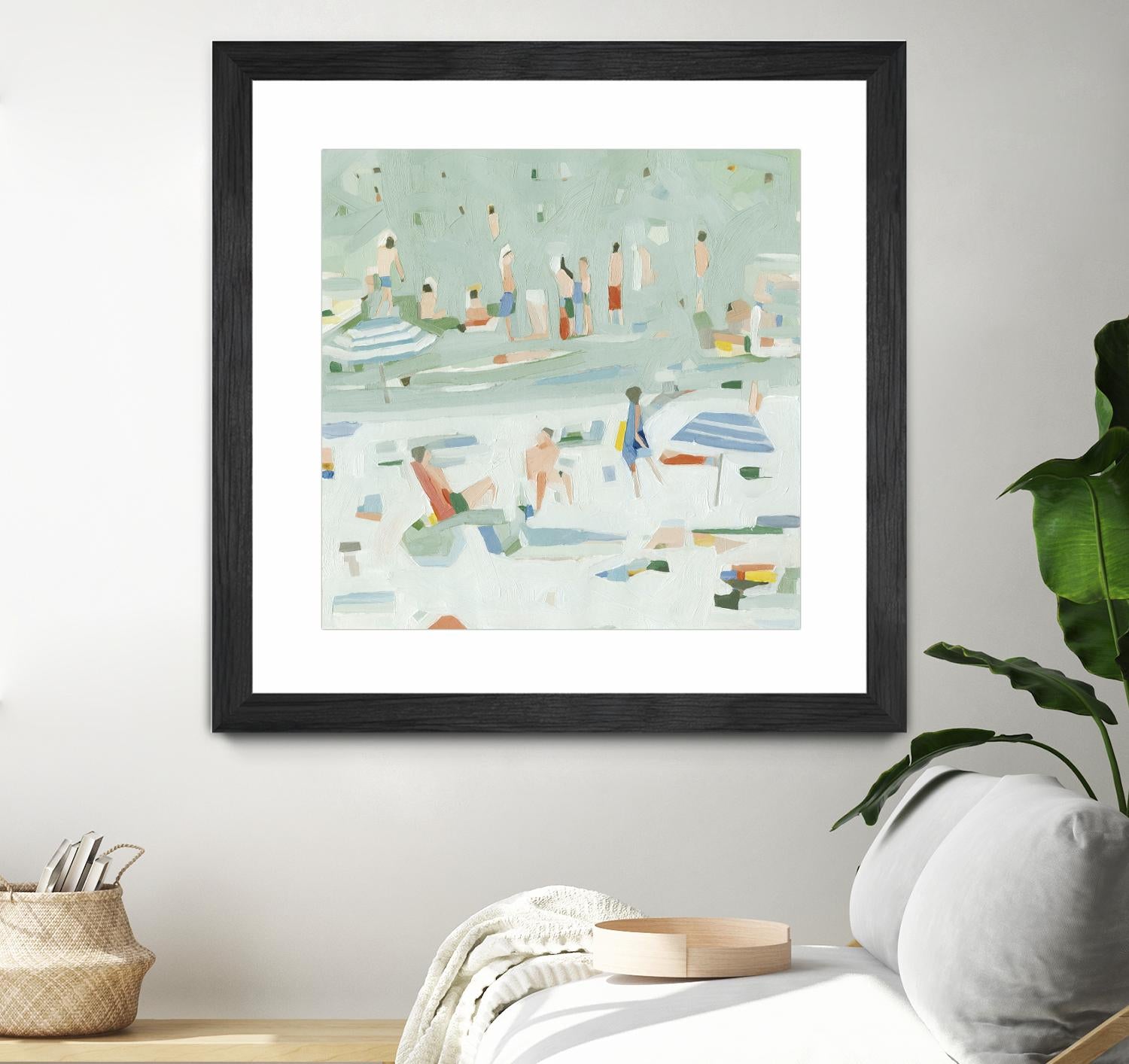 Summer Confetti II by Emma Scarvey on GIANT ART - green coastal & tropical abstract