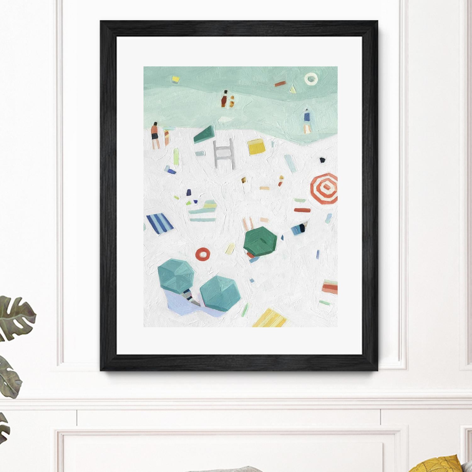 Beach Vista I by Emma Scarvey on GIANT ART - red coastal & tropical abstract