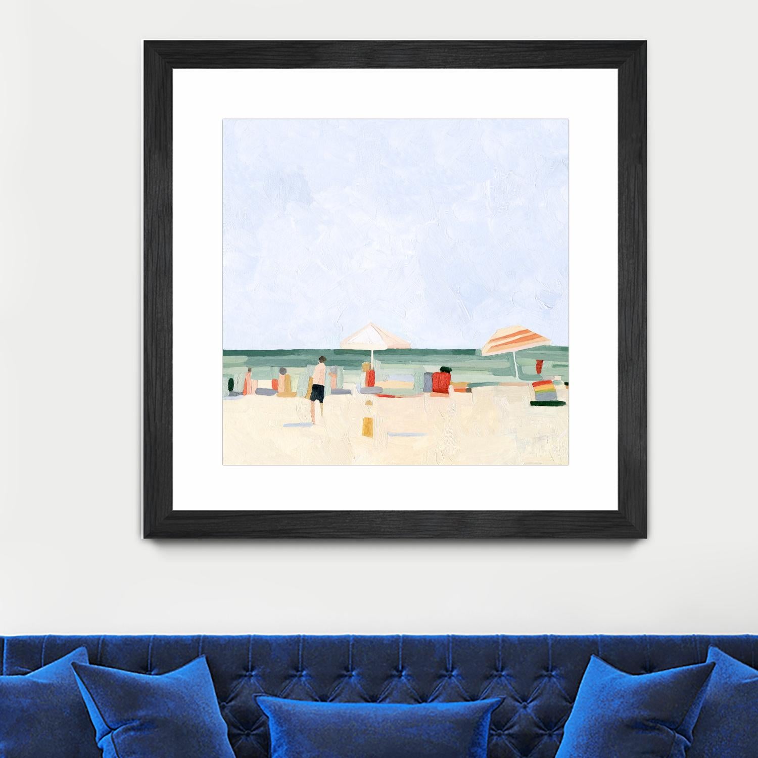 Family Vacation II by Emma Scarvey on GIANT ART - beige coastal & tropical abstract