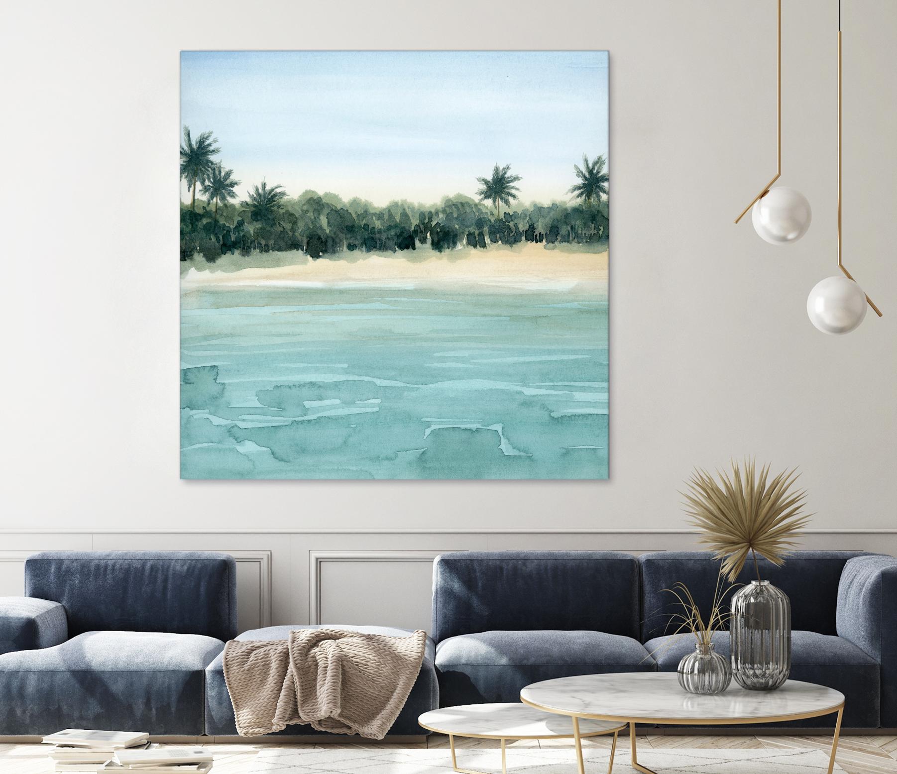 Paradis I by Grace Popp on GIANT ART - green landscapes & seascapes summer