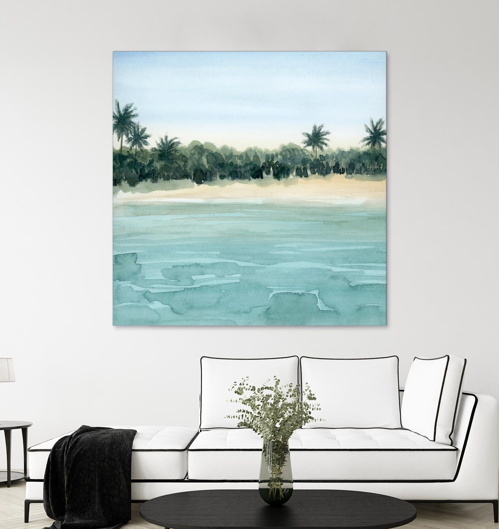 Paradis I by Grace Popp on GIANT ART - green landscapes & seascapes summer