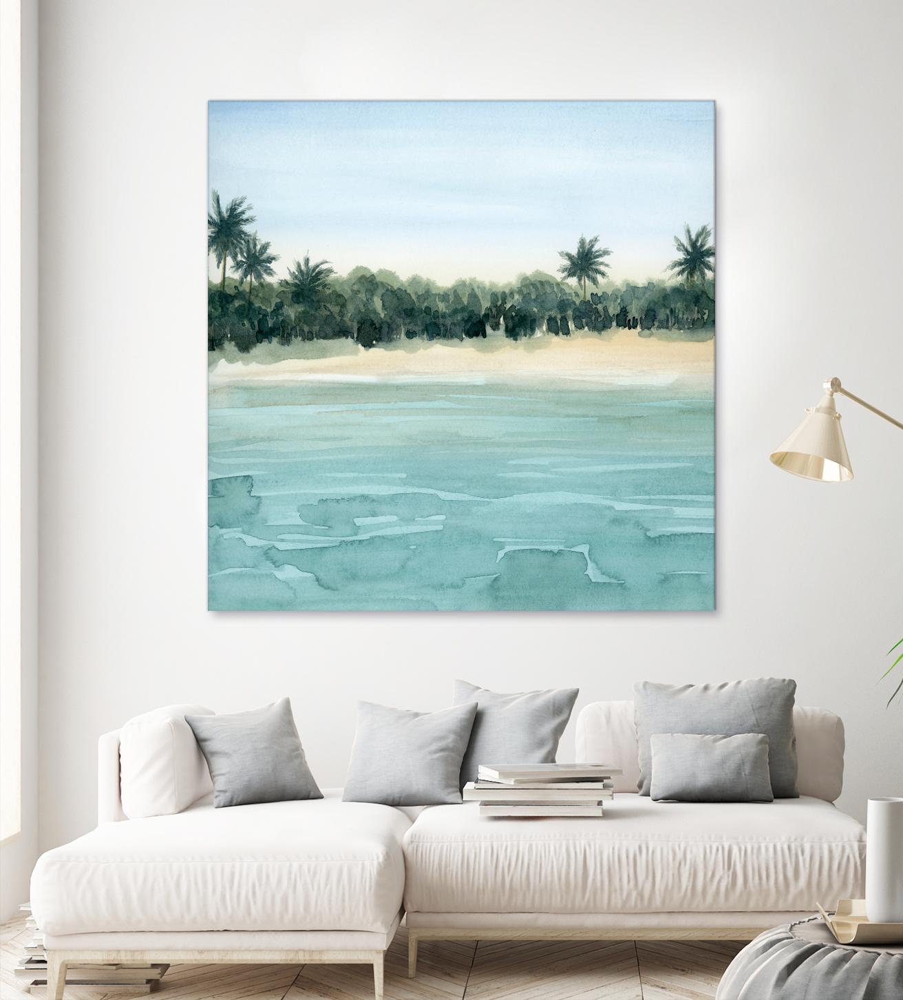 Paradis I by Grace Popp on GIANT ART - green landscapes & seascapes summer
