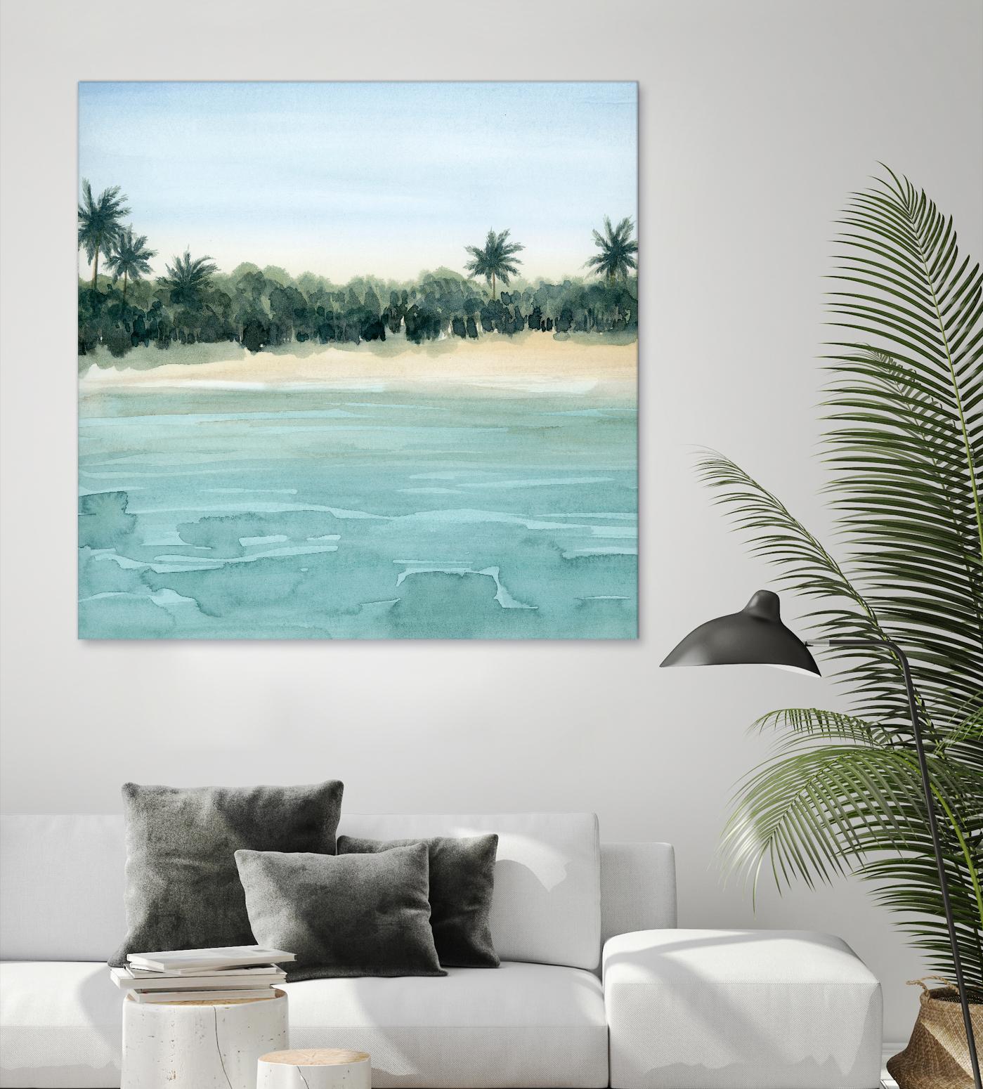 Paradis I by Grace Popp on GIANT ART - green landscapes & seascapes summer